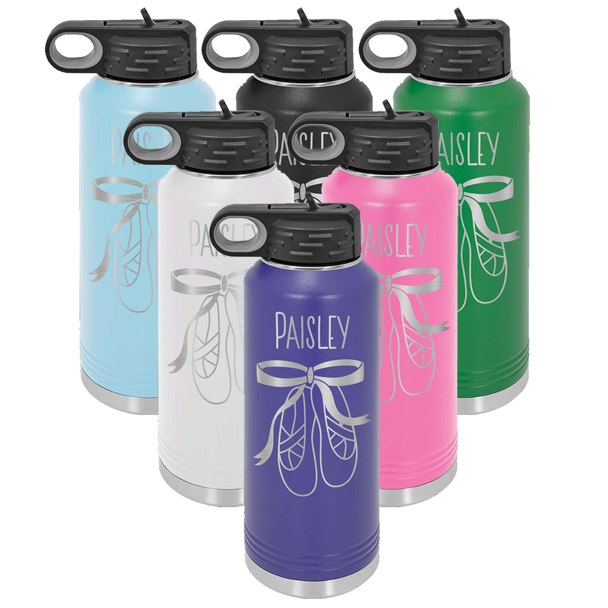Zapatos de bailarina con botella de agua de baile personalizados Mato & Hash 32 oz - Imagen 6 de 21