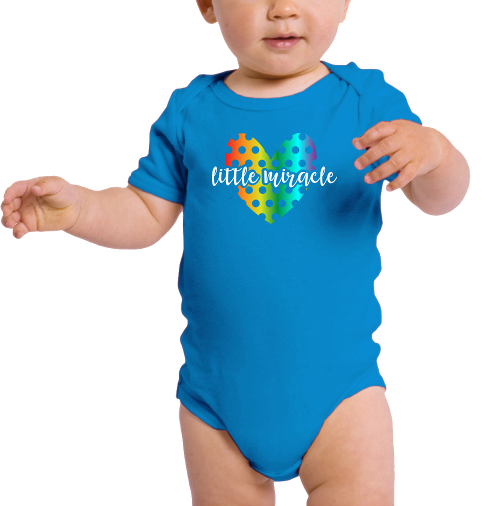Rainbow Baby One-Piece Newborn Rompers, Jumpsuit Baby Clothing - Little Miracle - Picture 7 of 8