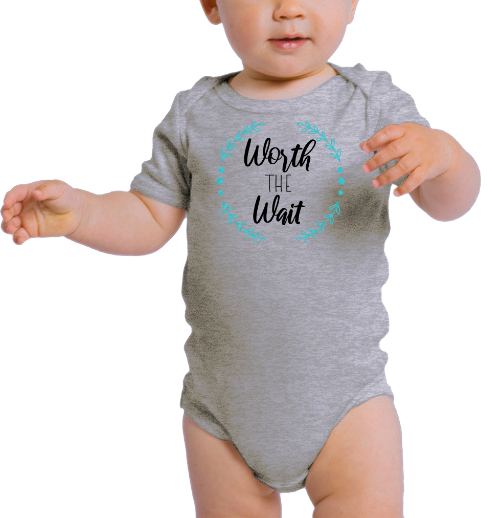 Rainbow Baby One-Piece Newborn Rompers, Jumpsuit Baby Clothing - Worth The Wait - Picture 4 of 8