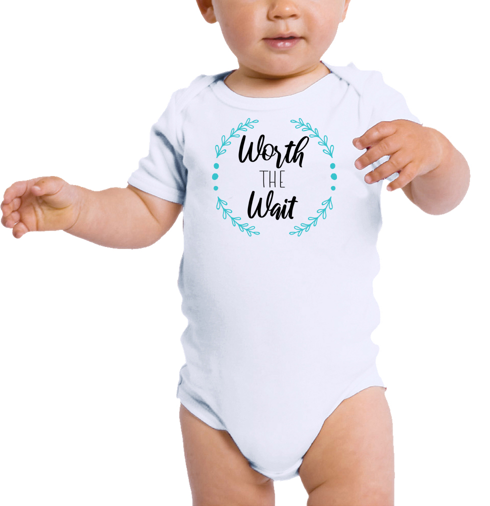 Rainbow Baby One-Piece Newborn Rompers, Jumpsuit Baby Clothing - Worth The Wait - Picture 8 of 8
