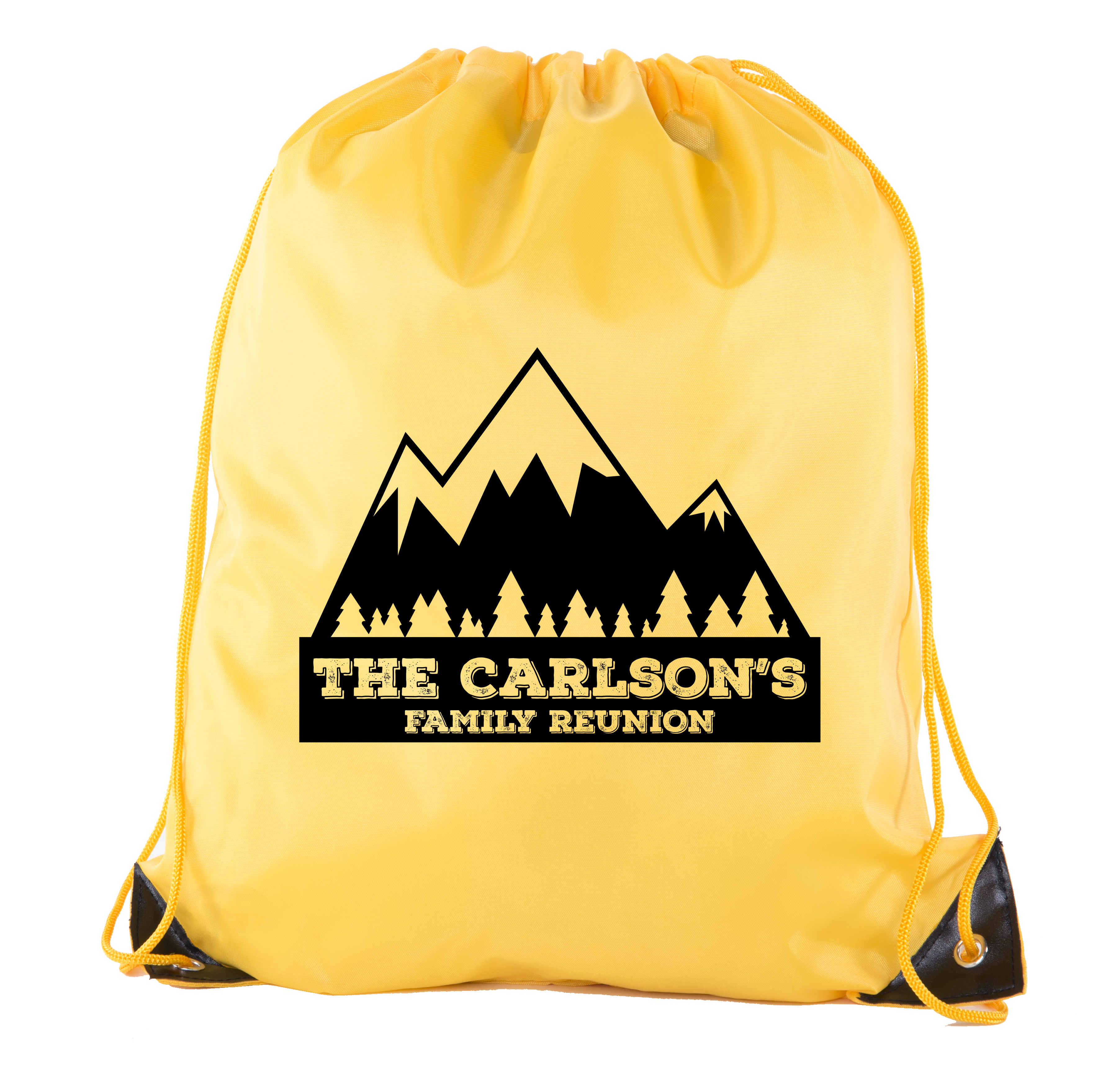 Mountains with Custom Name – Family Reunion Party Favor Bags