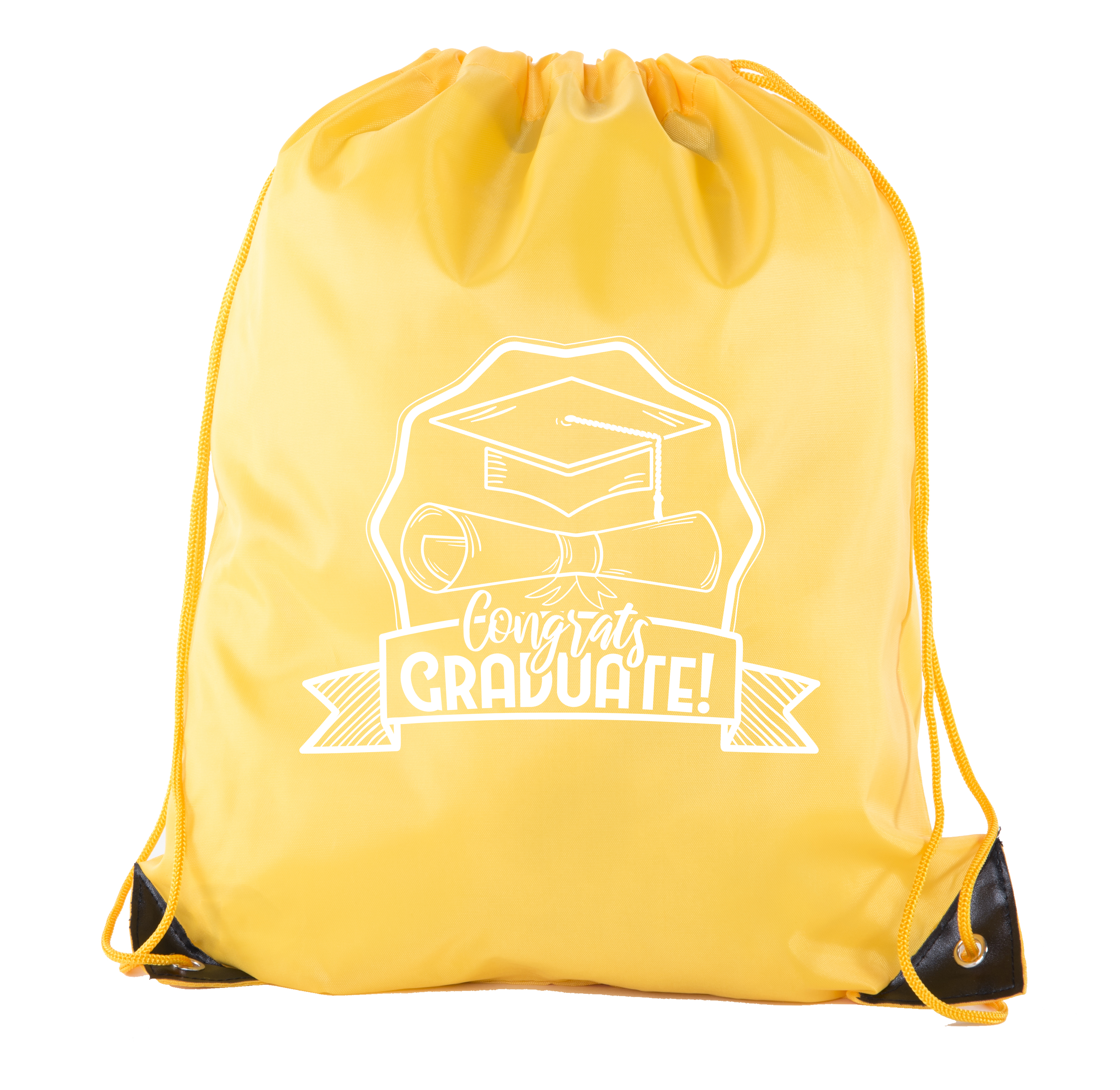 Mochilas con cordón de graduación para fiesta bolsos de cincha - sombrero y diploma - Imagen 2 de 14