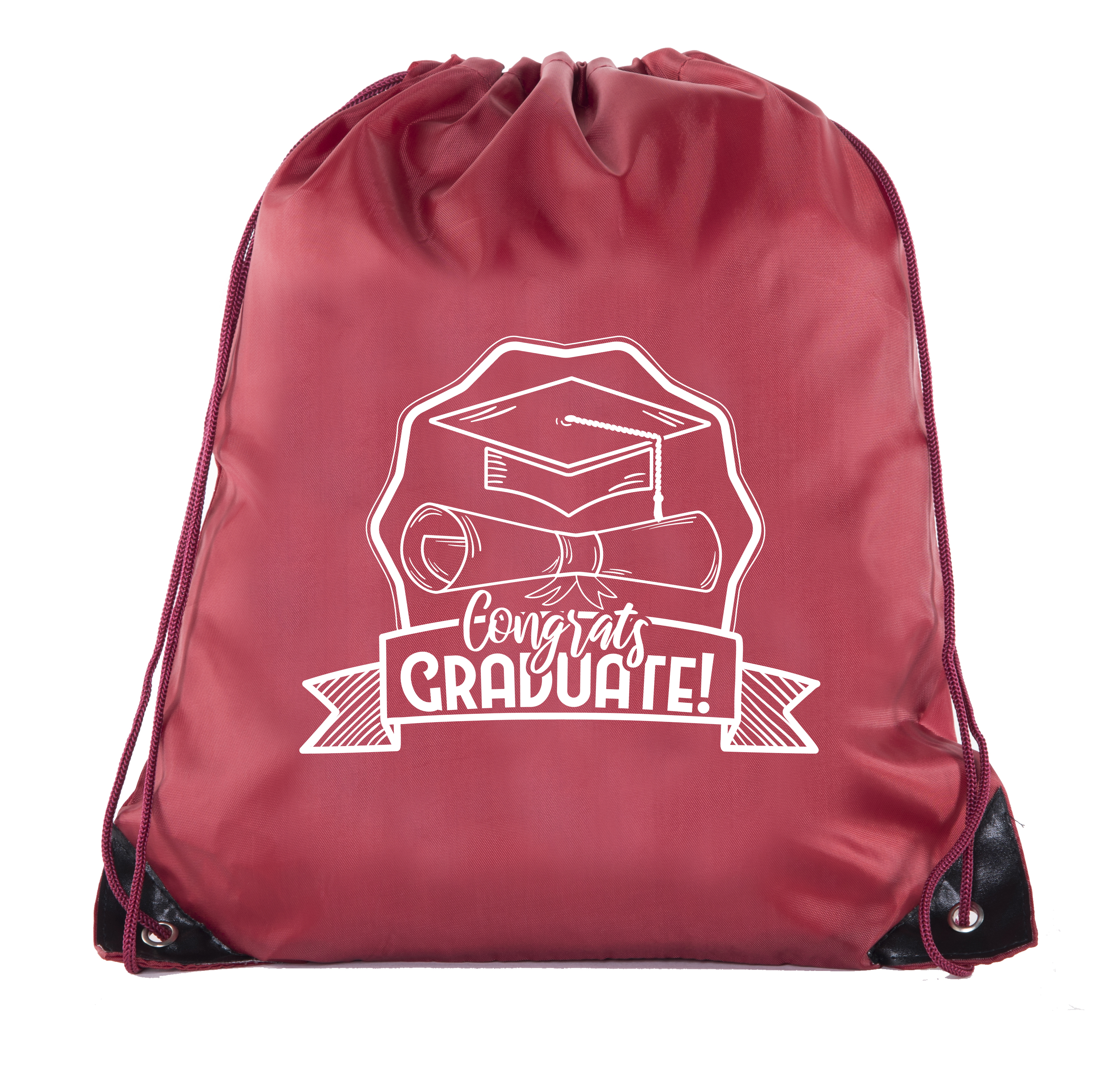 Mochilas con cordón de graduación para fiesta bolsos de cincha - sombrero y diploma - Imagen 8 de 14