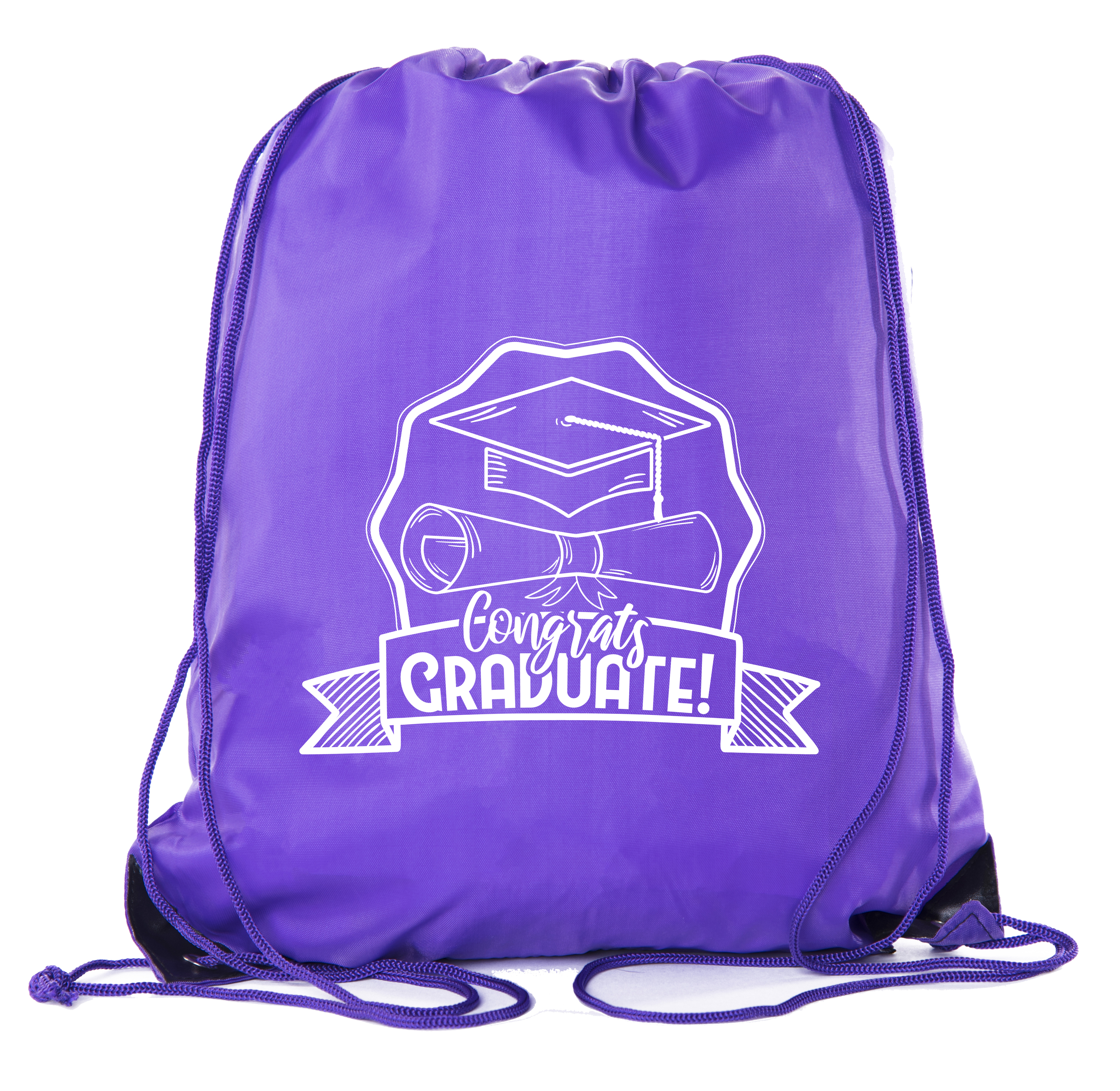 Mochilas con cordón de graduación para fiesta bolsos de cincha - sombrero y diploma - Imagen 11 de 14