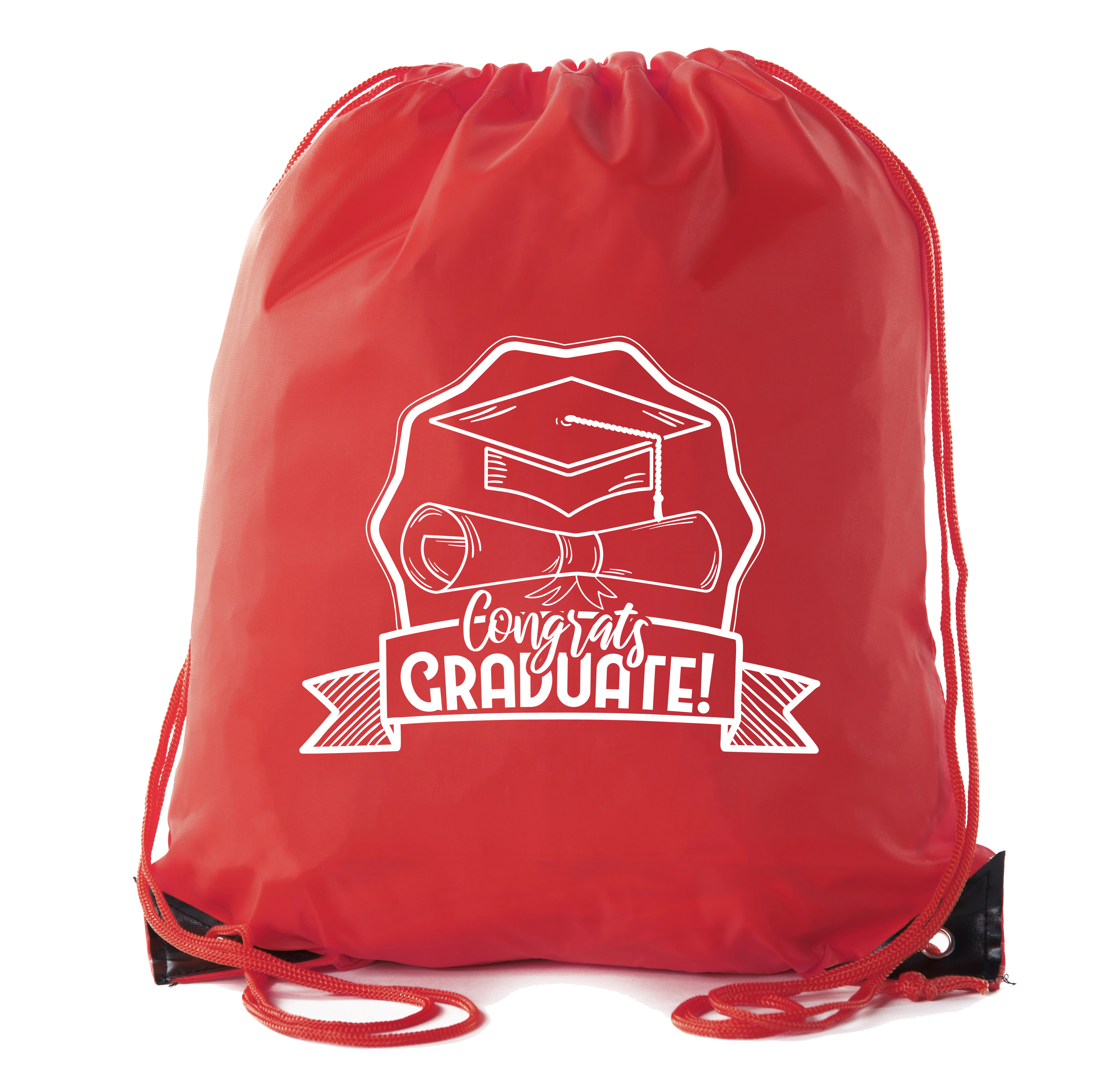 Mochilas con cordón de graduación para fiesta bolsos de cincha - sombrero y diploma - Imagen 12 de 14