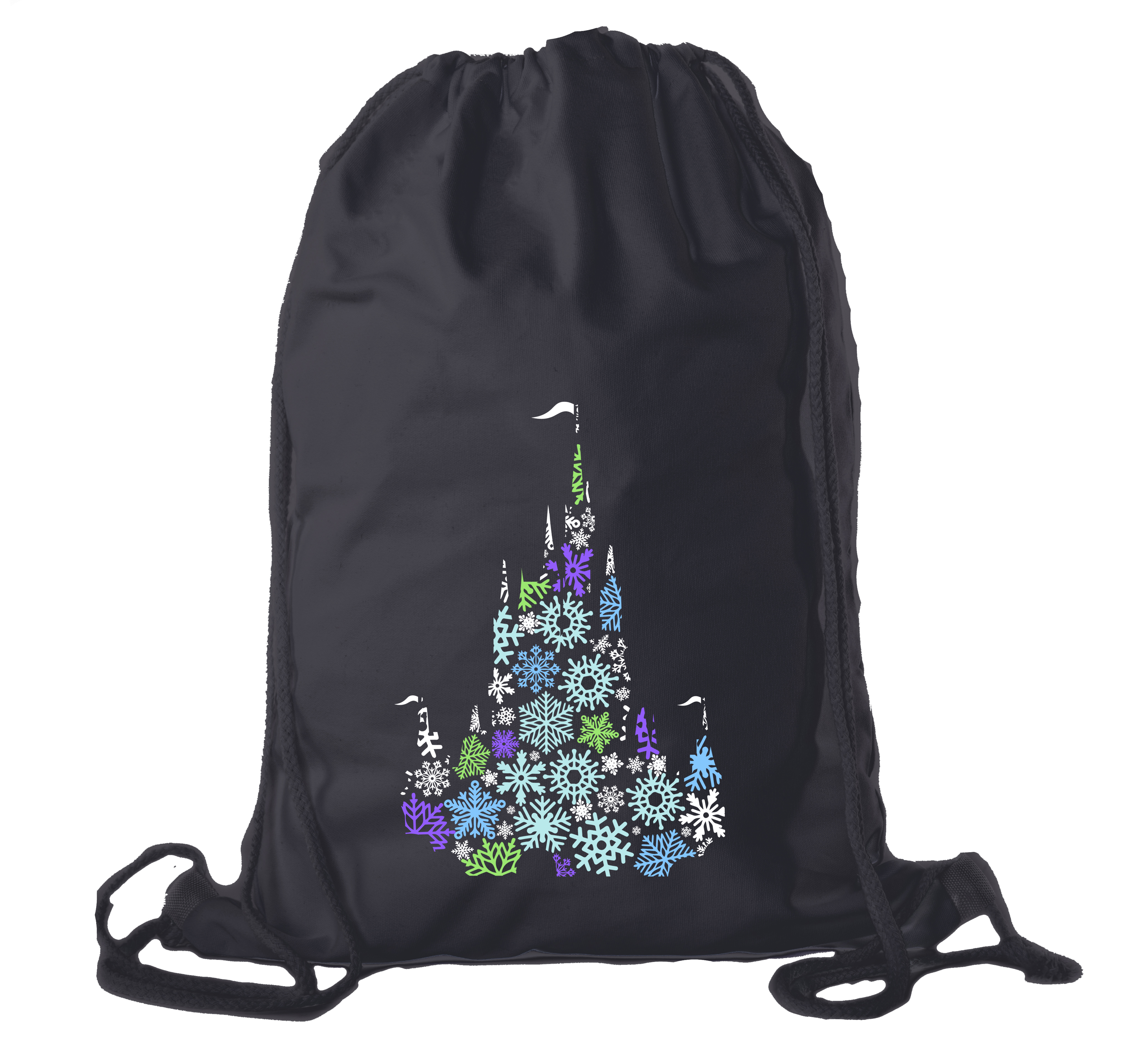 Castle Frozen Snowflake Canvas Bags, Christmas Bag, Frozen Snowflake Bags