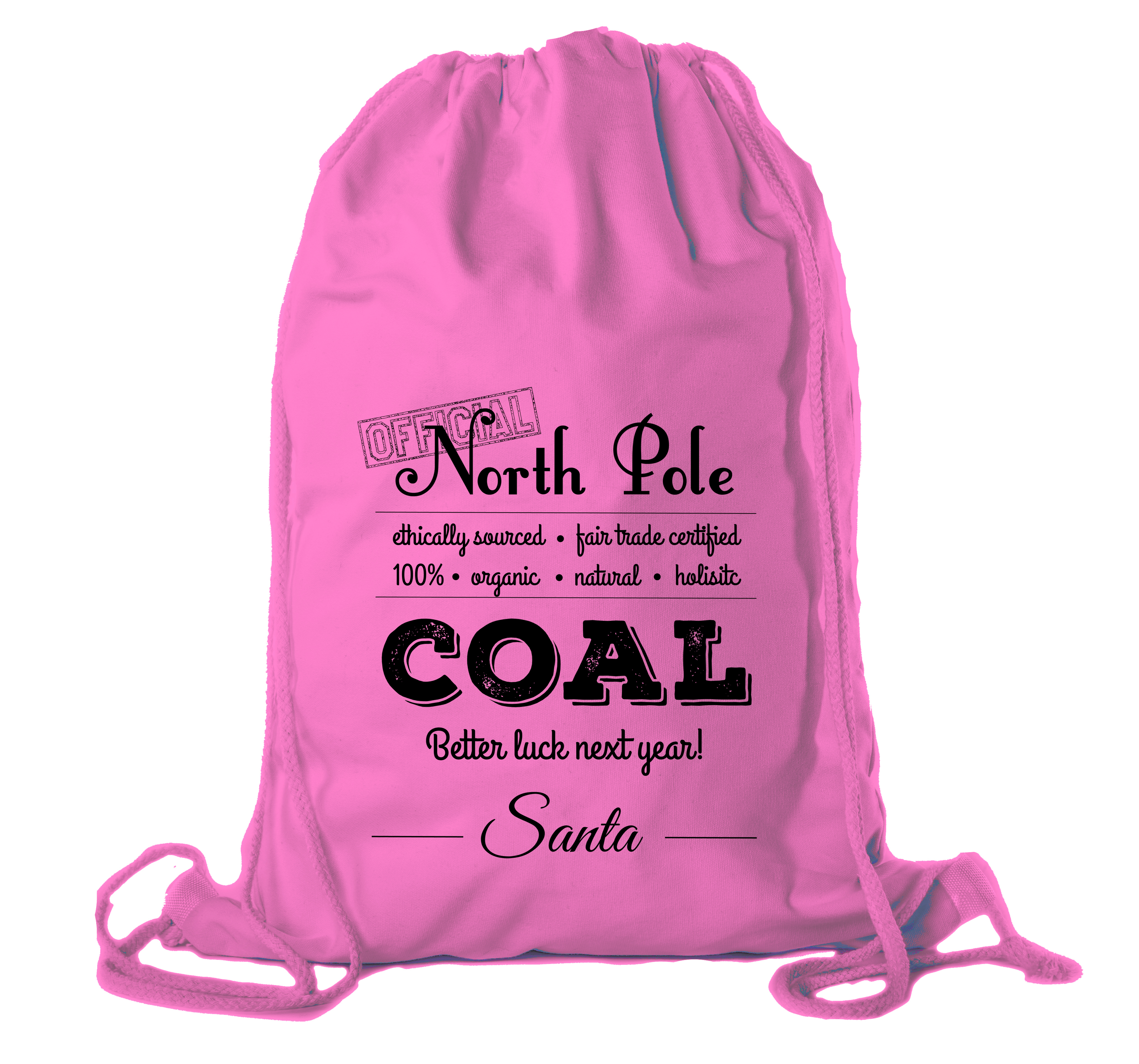 Bolsa oficial de algodón de carbón del Polo Norte, bolsa de lona de Navidad, bolsas de regalo para Santa Claus - Imagen 7 de 14
