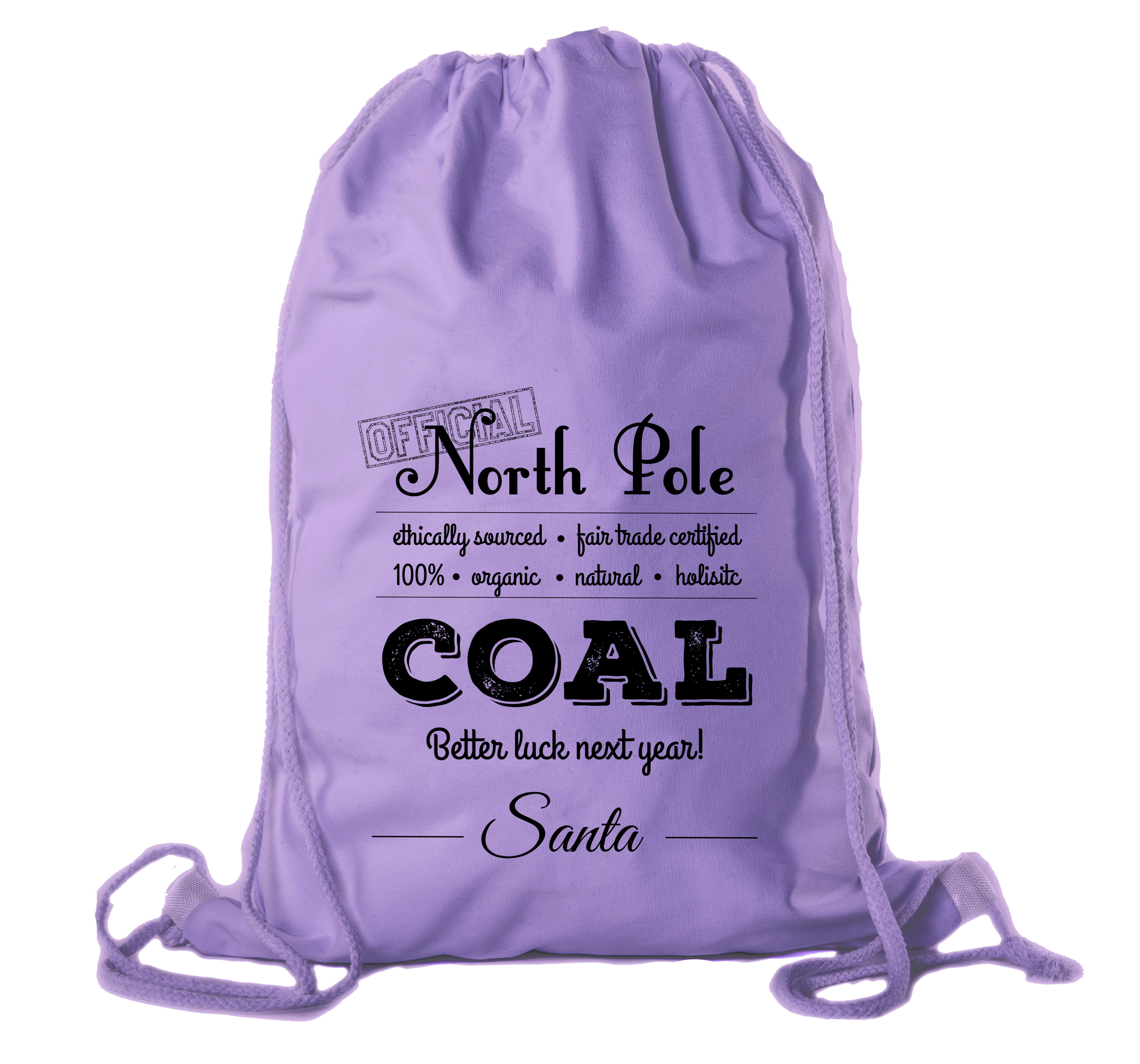 Bolsa oficial de algodón de carbón del Polo Norte, bolsa de lona de Navidad, bolsas de regalo para Santa Claus - Imagen 8 de 14