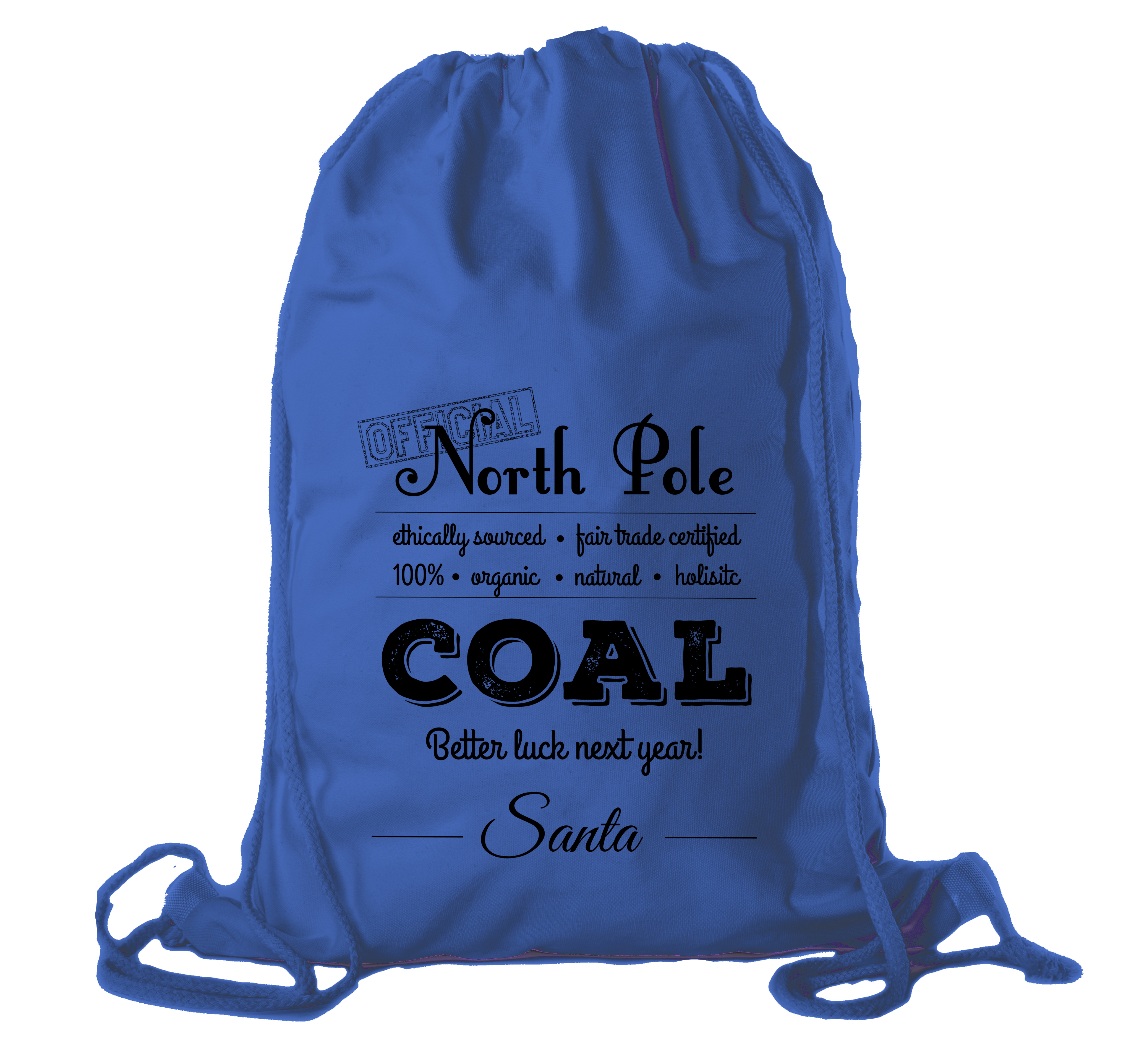 Bolsa oficial de algodón de carbón del Polo Norte, bolsa de lona de Navidad, bolsas de regalo para Santa Claus - Imagen 10 de 14