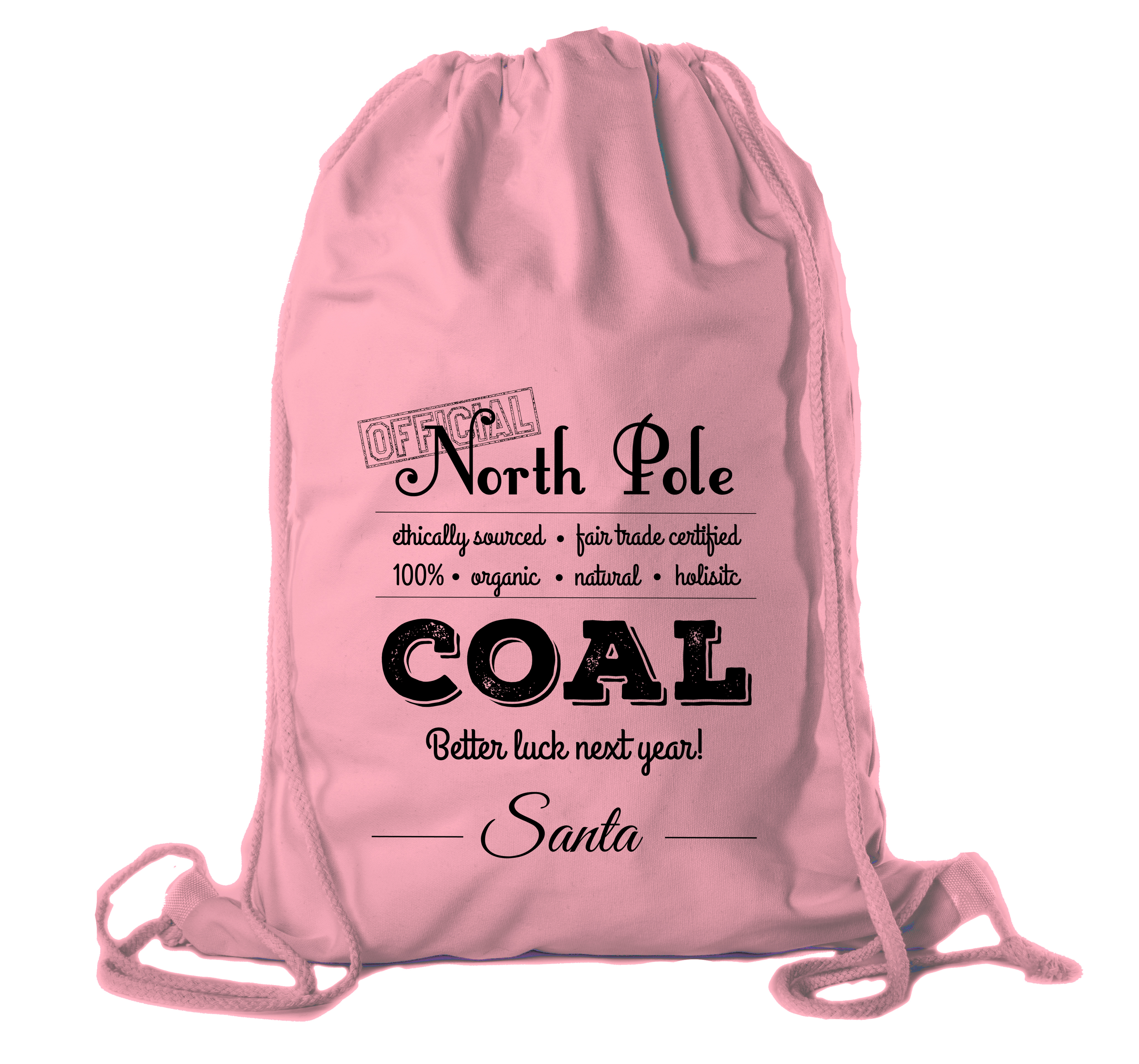 Bolsa oficial de algodón de carbón del Polo Norte, bolsa de lona de Navidad, bolsas de regalo para Santa Claus - Imagen 13 de 14