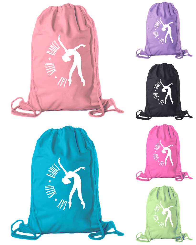 Bolsos De Baile, Mochilas Ballet para niñas, Mochilas Cinch con cordón de algodón - Imagen 6 de 8