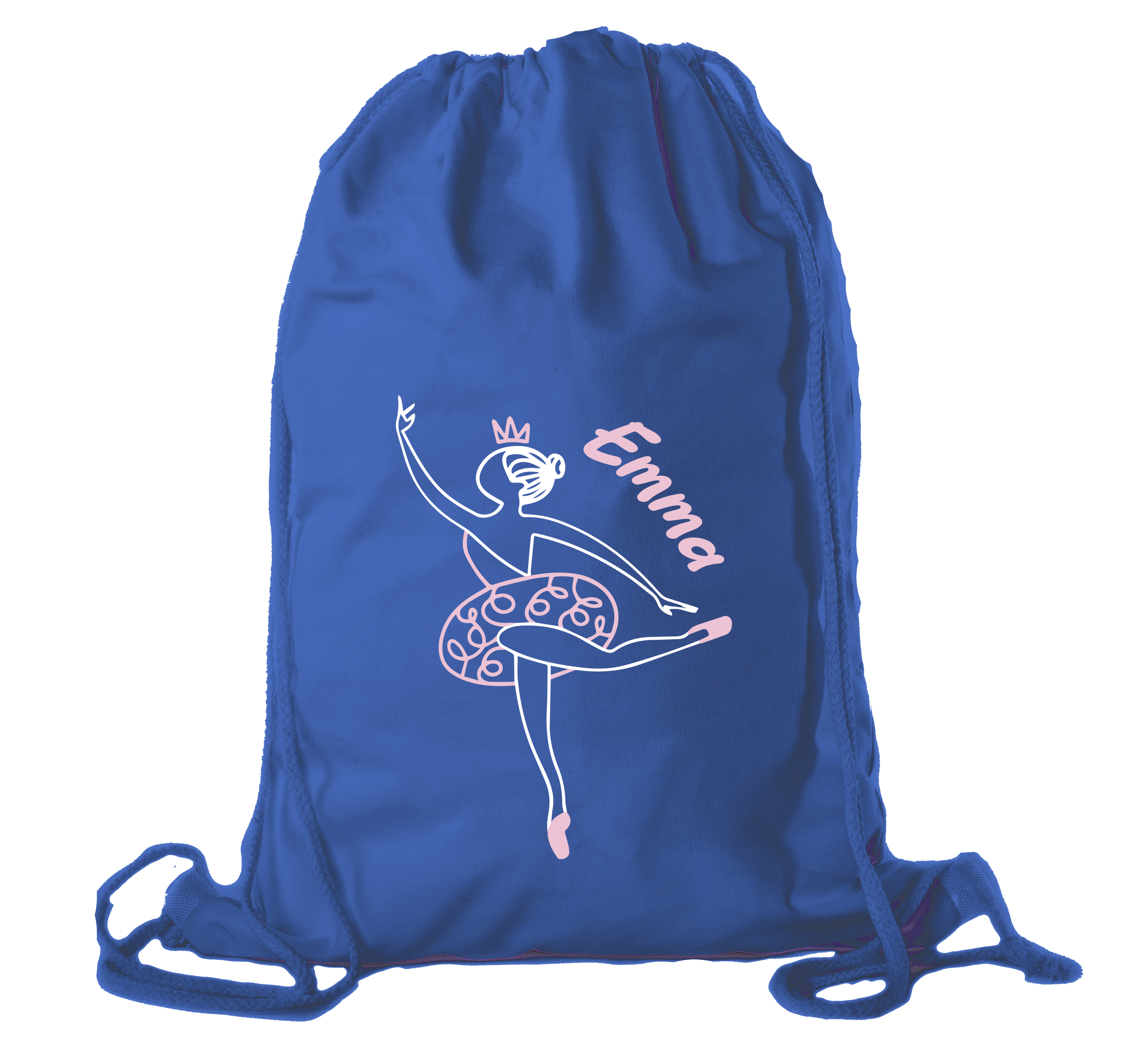 Ballerine personalizzate borsa principessa | borsa danza cotone | sacchetto regalo per principessa - Foto 5 di 6