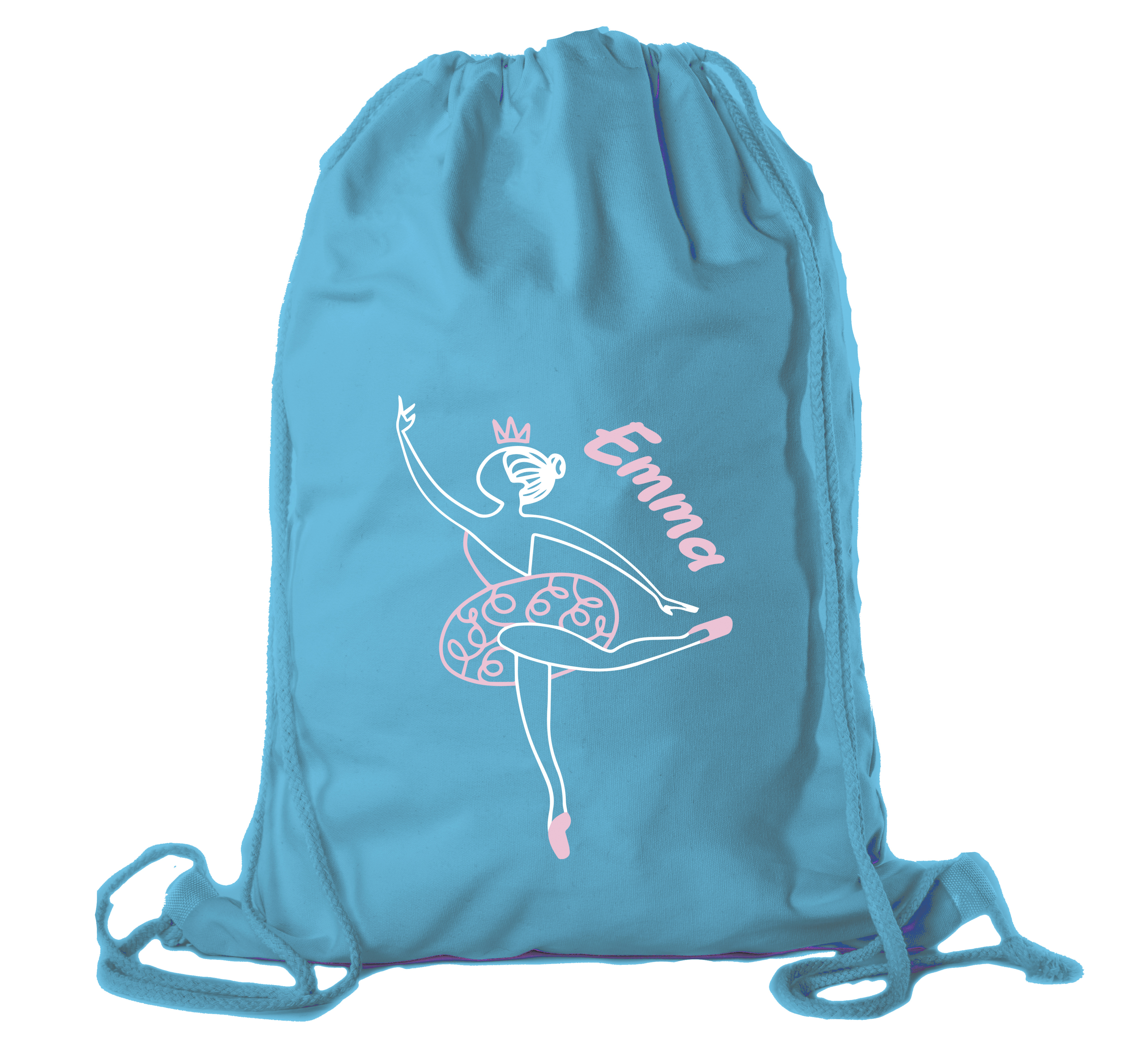 Ballerine personalizzate borsa principessa | borsa danza cotone | sacchetto regalo per principessa - Foto 6 di 6