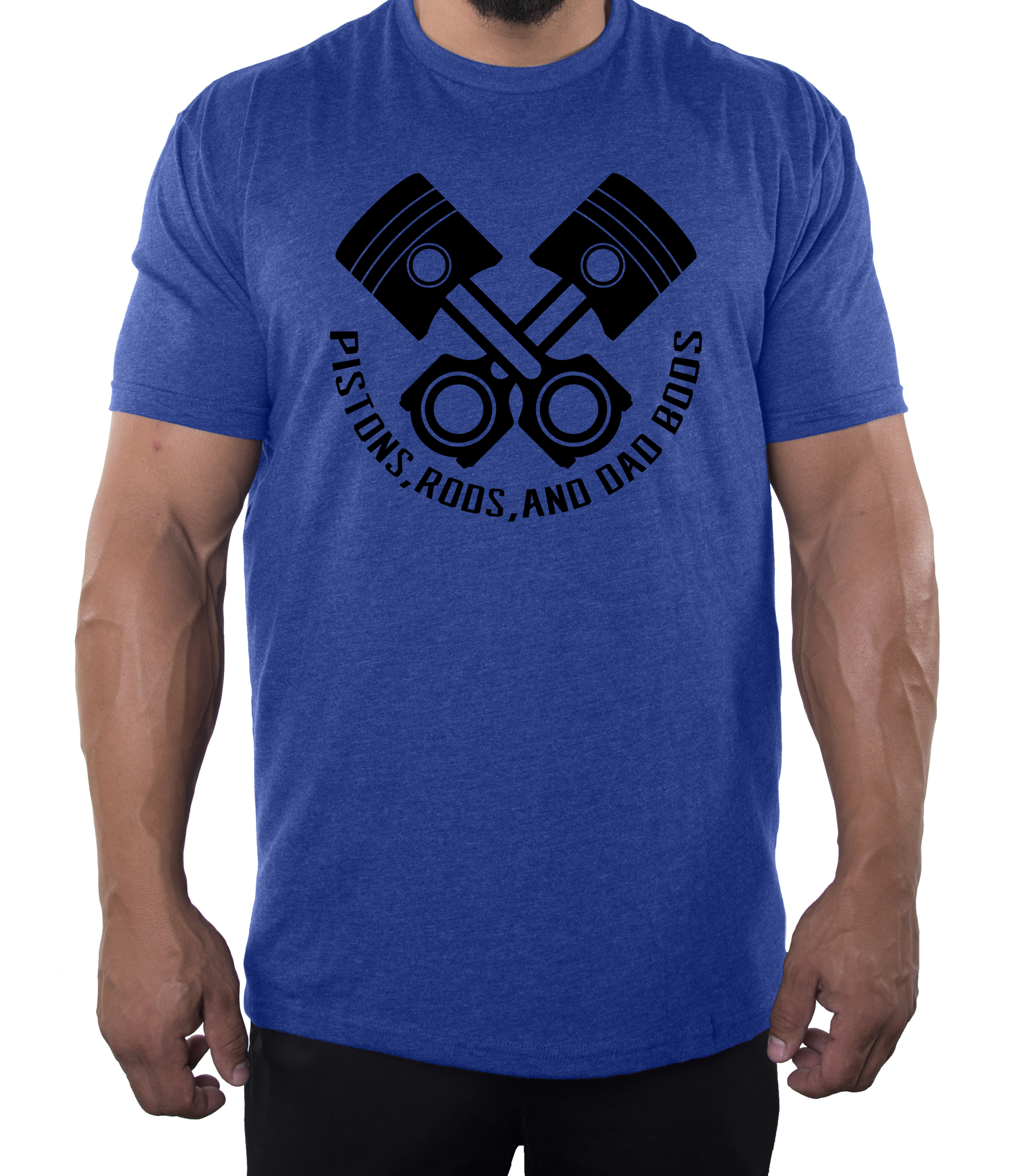 Pistons, Rods, and Dad Bods T-shirt, Funny Dad T-shirts, Men's Graphic Shirts! - Picture 6 of 7