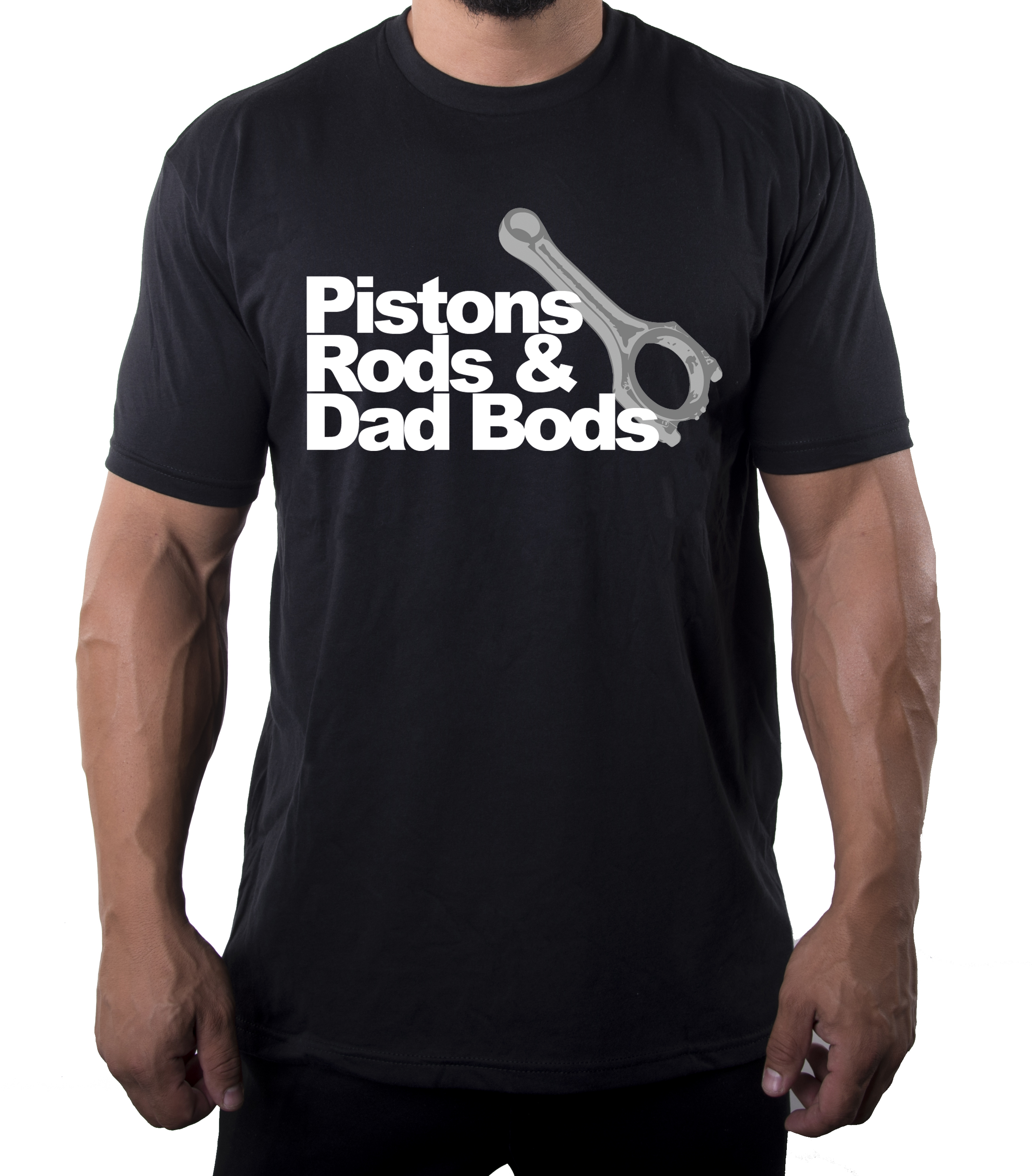 Camisas de ilustración simple Piston Rods & Dad Bods, ¡las mejores camisas geniales para papá! - Imagen 5 de 7