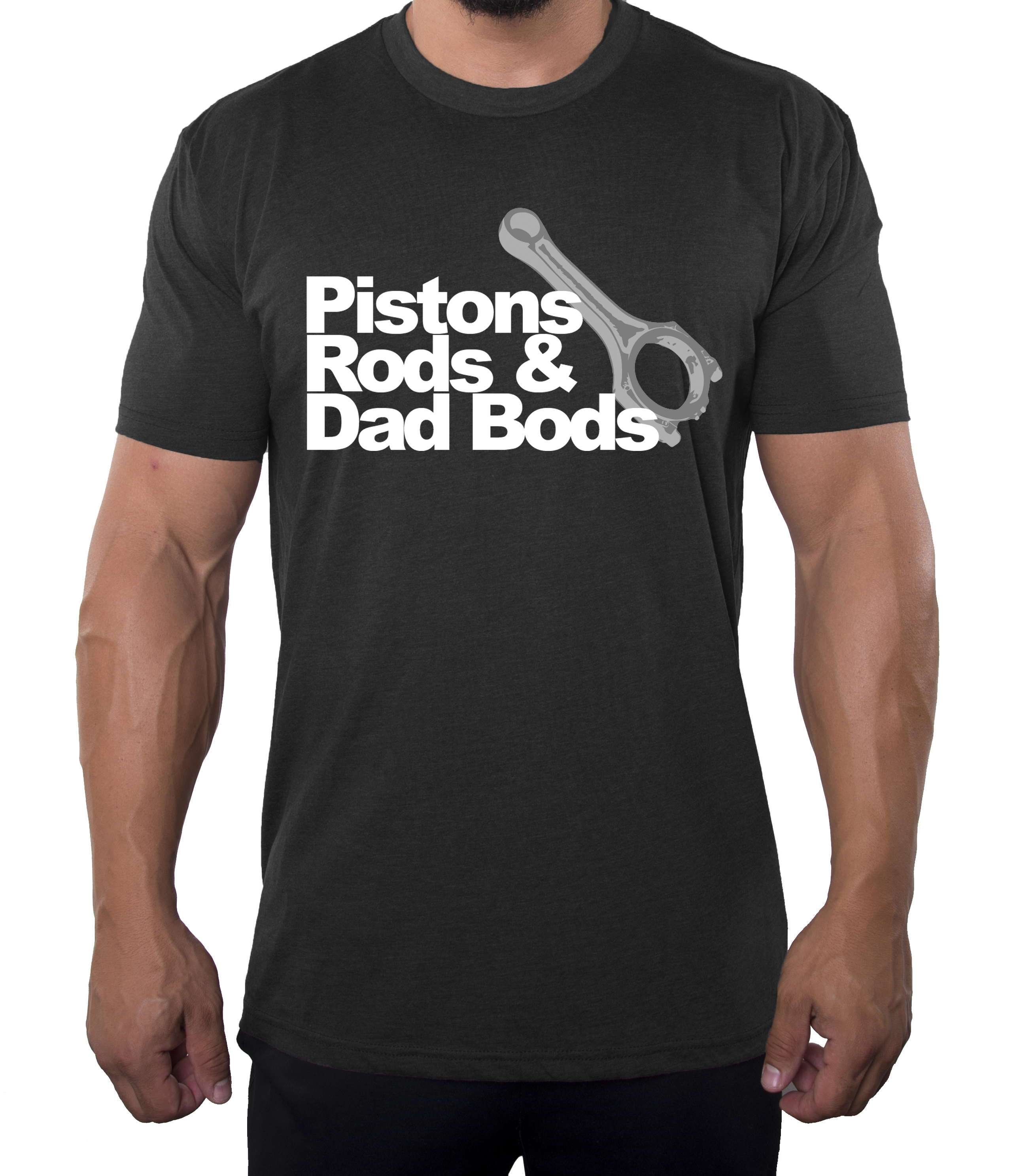 Camisas de ilustración simple Piston Rods & Dad Bods, ¡las mejores camisas geniales para papá! - Imagen 3 de 7
