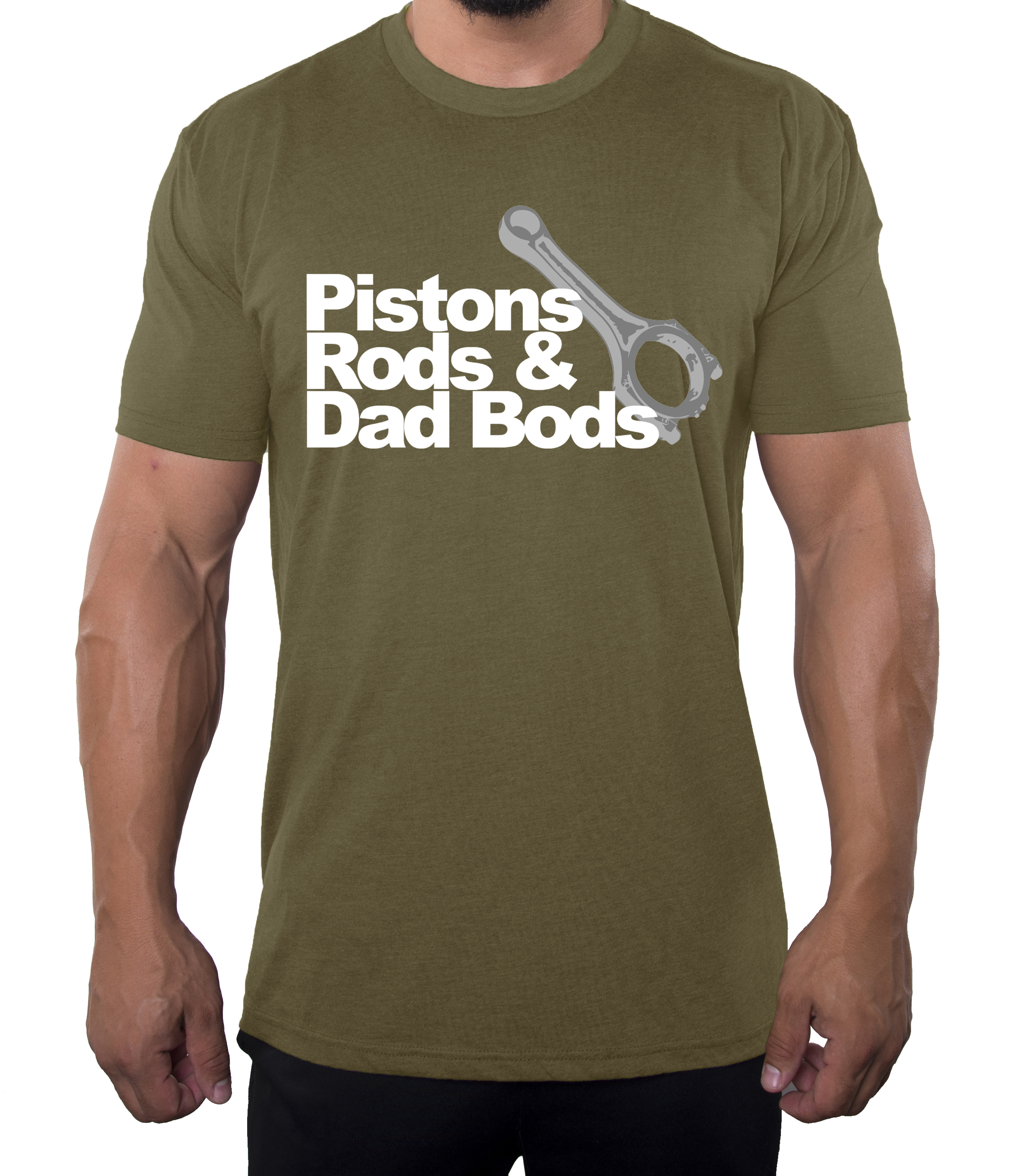 Camisas de ilustración simple Piston Rods & Dad Bods, ¡las mejores camisas geniales para papá! - Imagen 7 de 7
