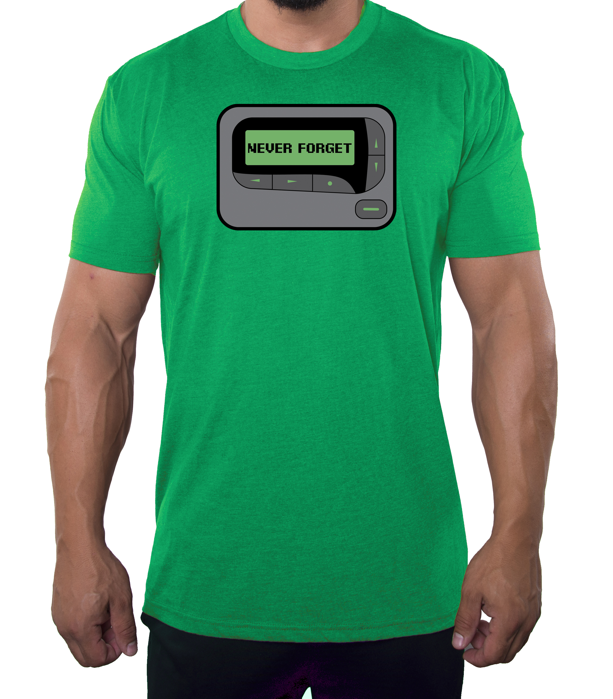 Never forget the Beeper Funny Men's T-shirt, Graphic shirts Cool T-shirt for Men - Picture 4 of 5