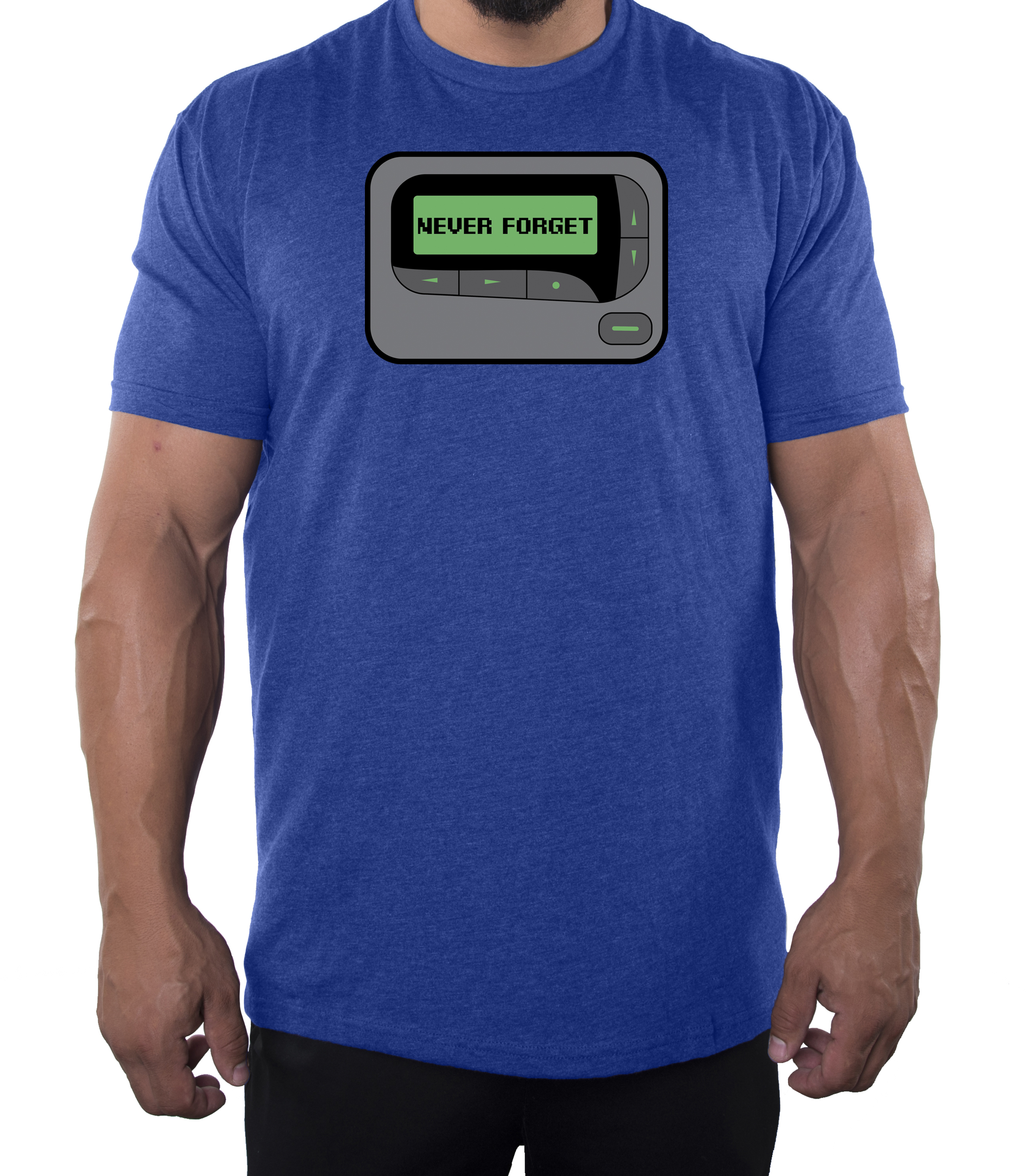 Never forget the Beeper Funny Men's T-shirt, Graphic shirts Cool T-shirt for Men - Picture 5 of 5