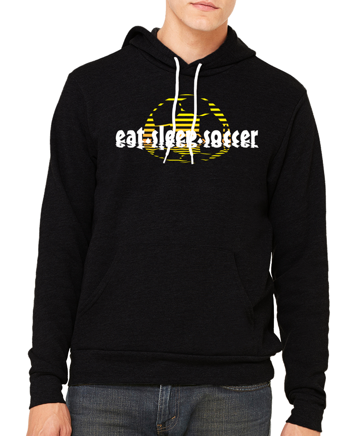 Eat Sleep Soccer Sunset, Sudaderas con capucha de fútbol - Imagen 5 de 6