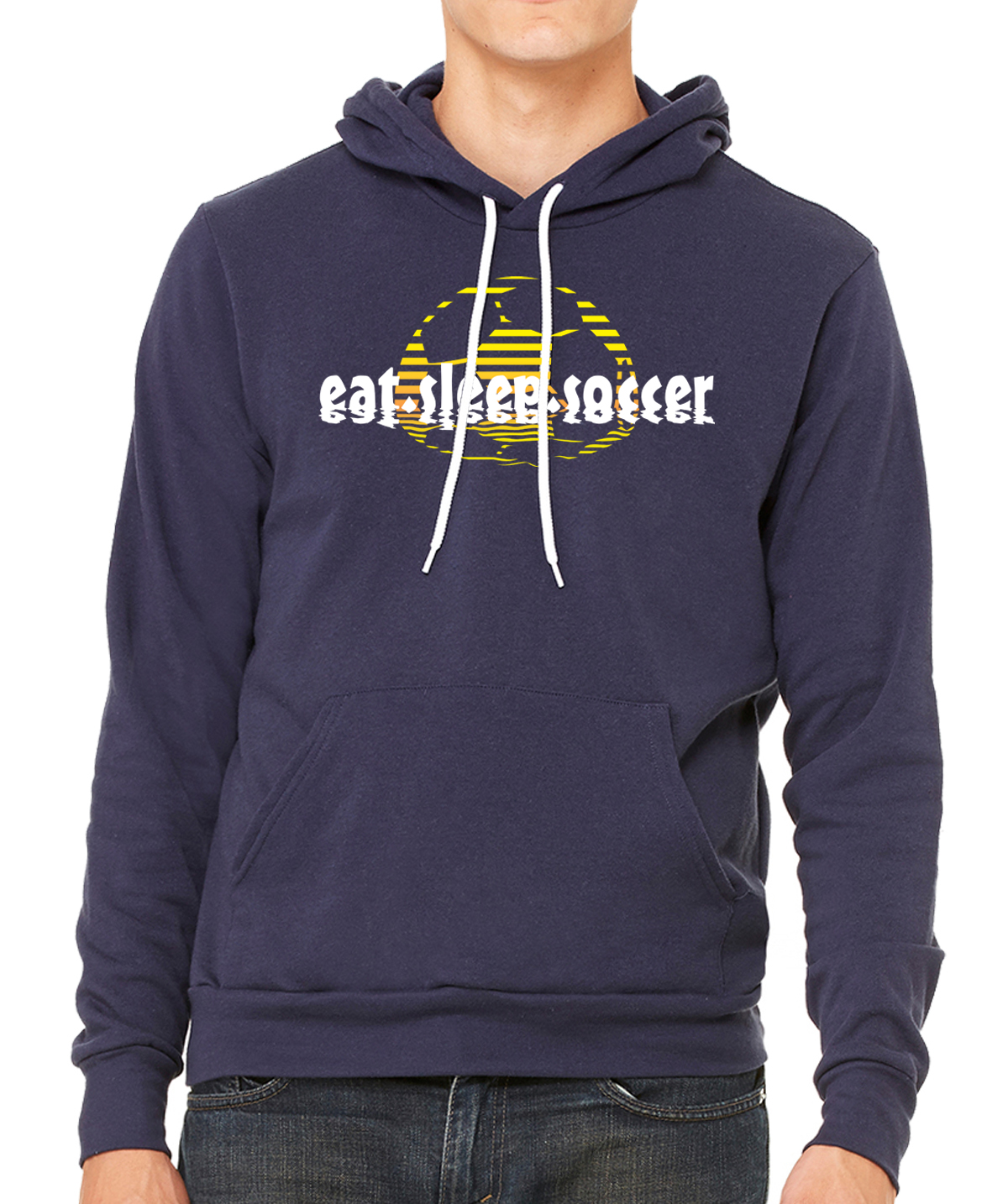 Eat Sleep Soccer Sunset, Sudaderas con capucha de fútbol - Imagen 6 de 6