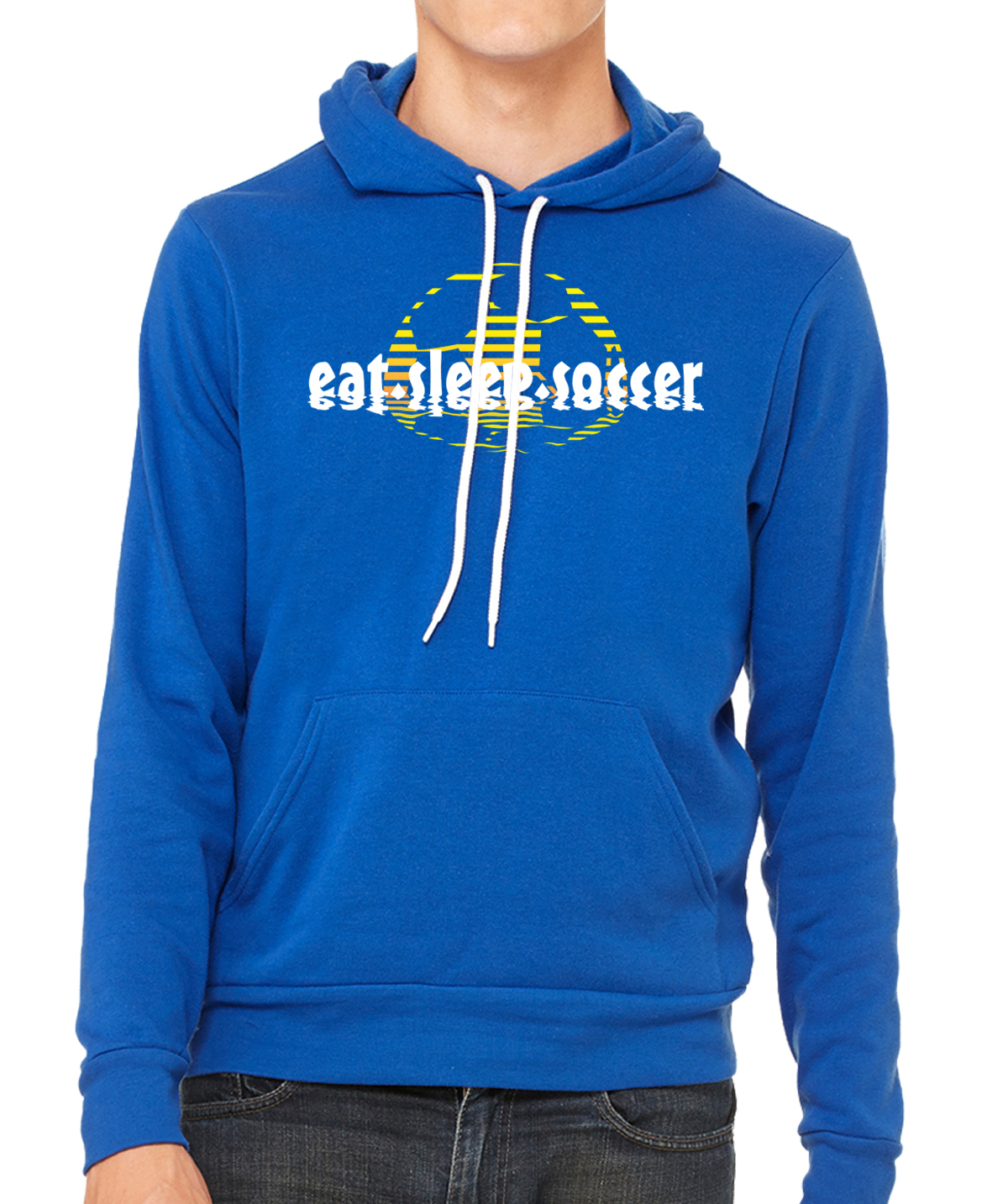 Eat Sleep Soccer Sunset, Sudaderas con capucha de fútbol - Imagen 4 de 6