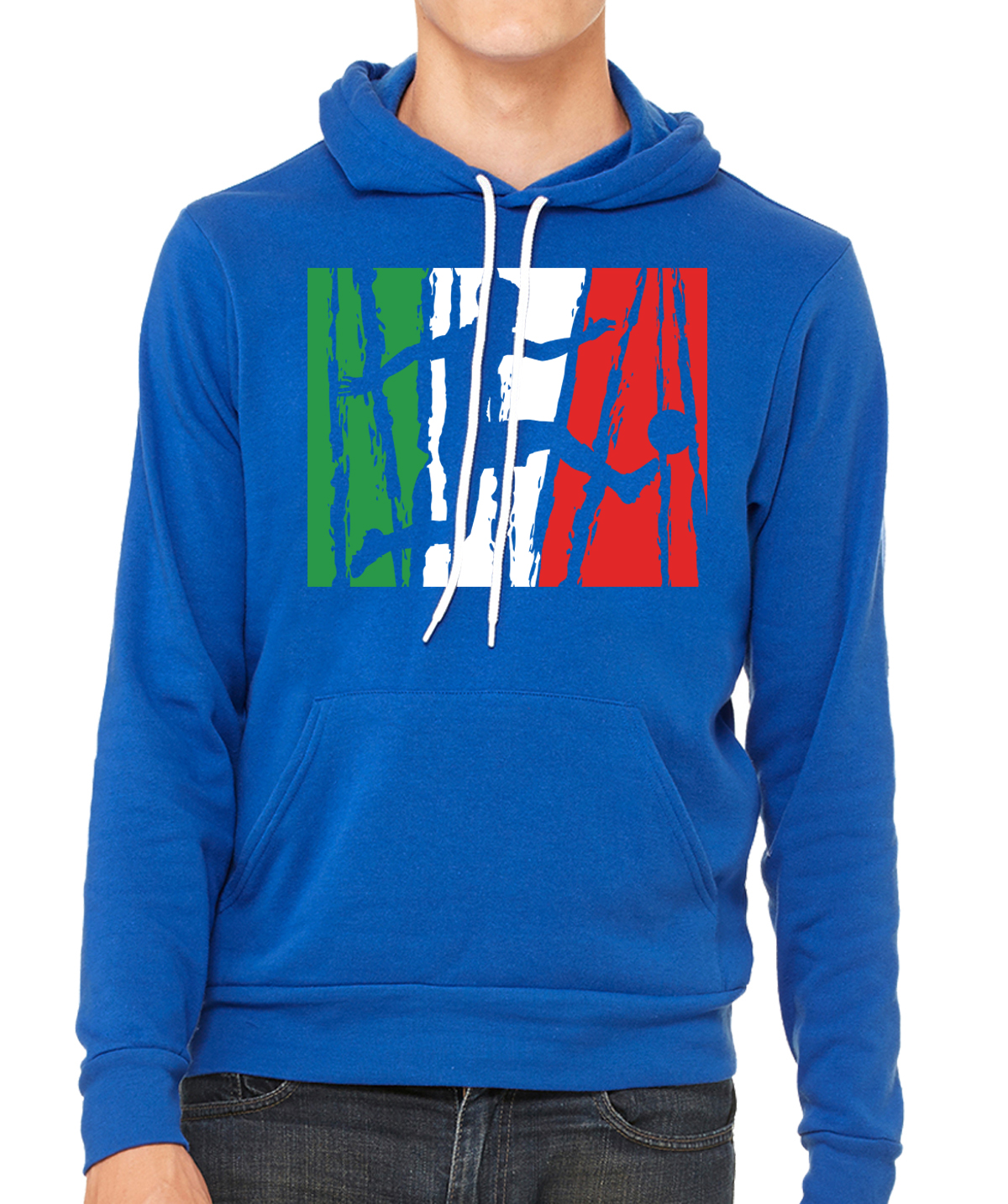 Italian Soccer Pride Graphic Sweatshirts, Soccer Hoodies - Picture 7 of 7
