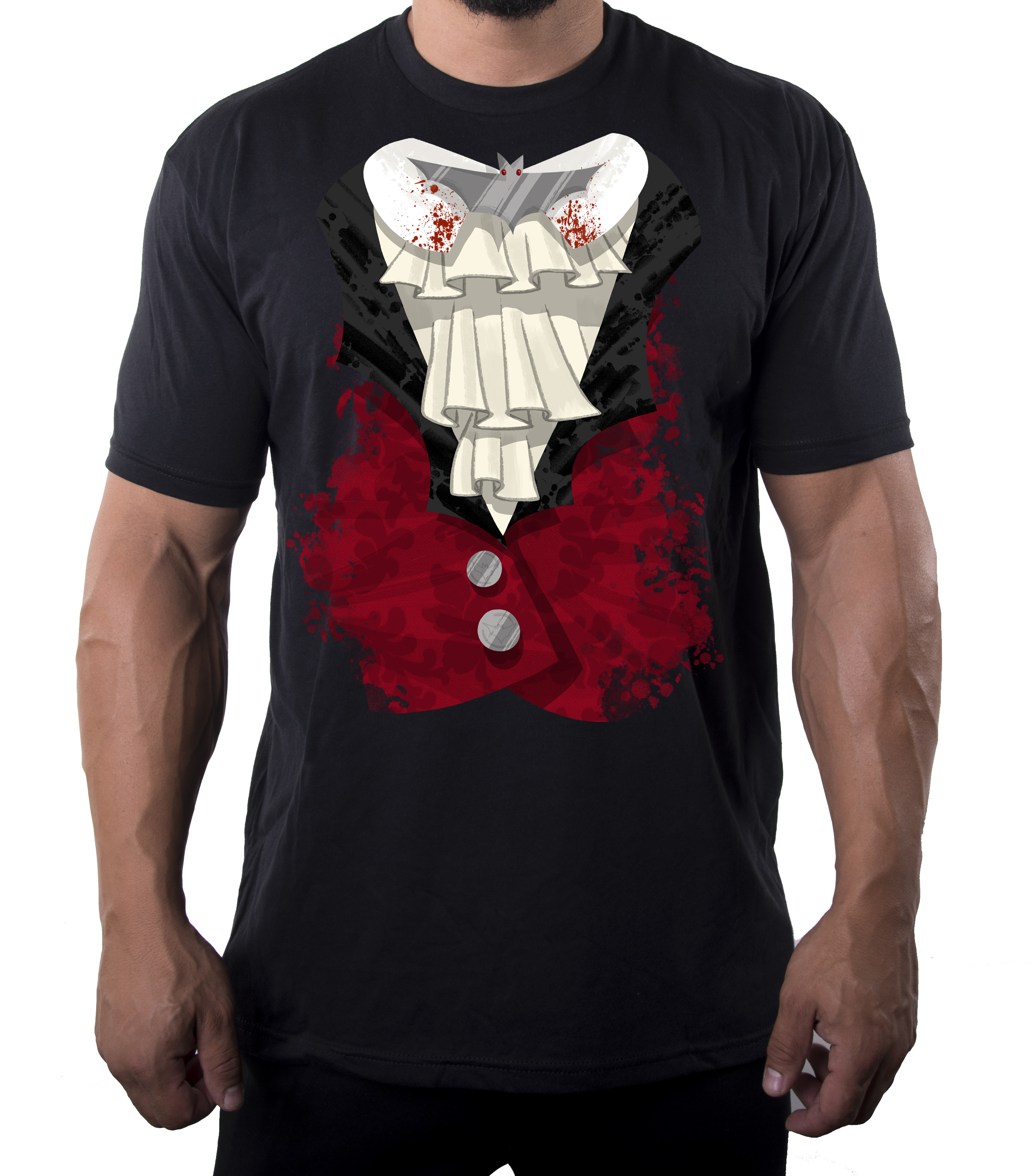 Vampire Costume T-shirt, Men's Graphic 