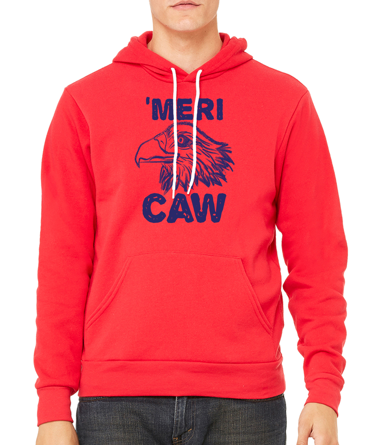 MeriCAW Patriotic Hoodie, USA Graphic Sweatshirts, 4th of July hoodies - Picture 3 of 4