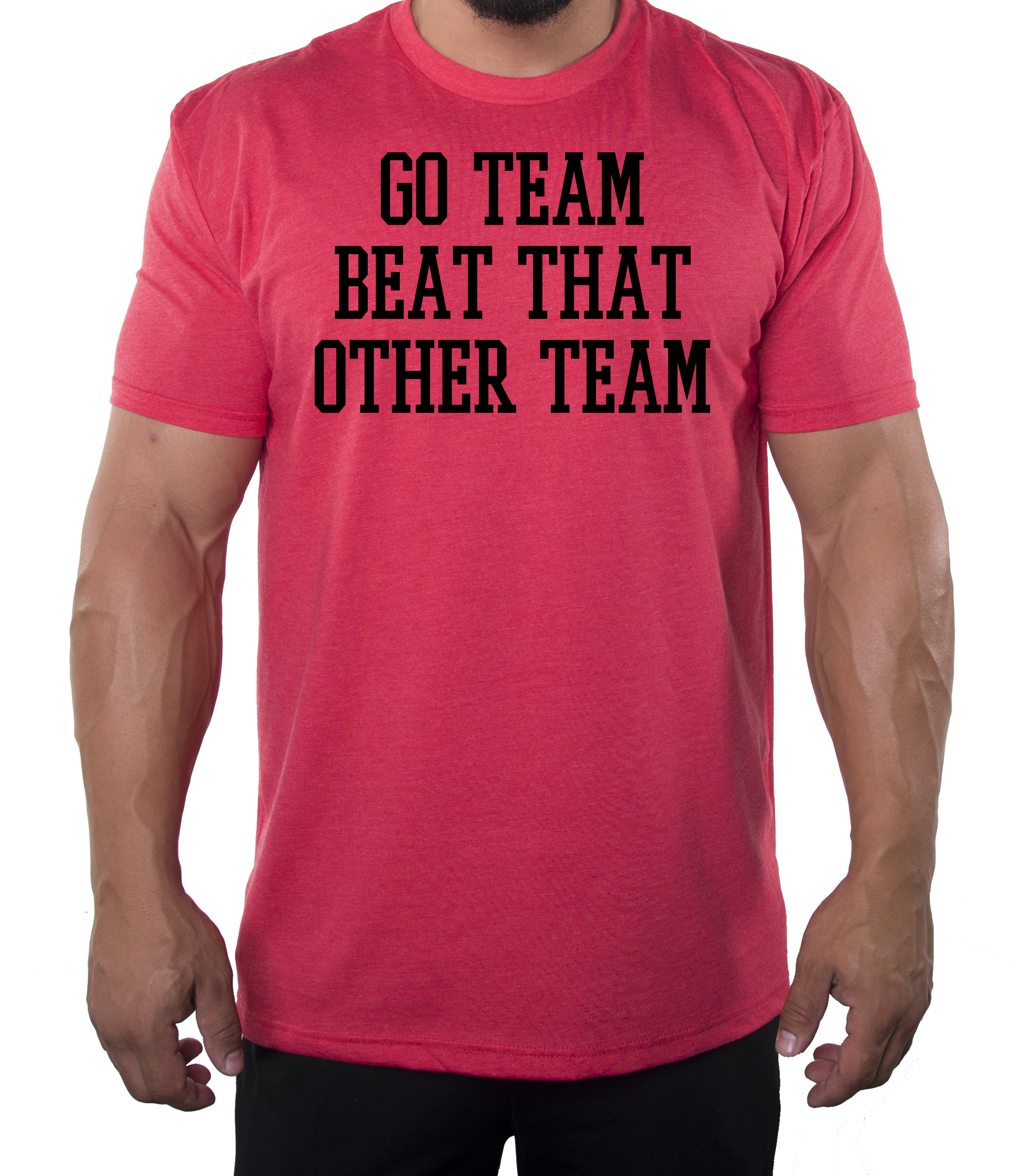 Go Team Beat That Other Team lustige Grafik T-Shirts, Herren T-Shirts - Bild 5 von 6