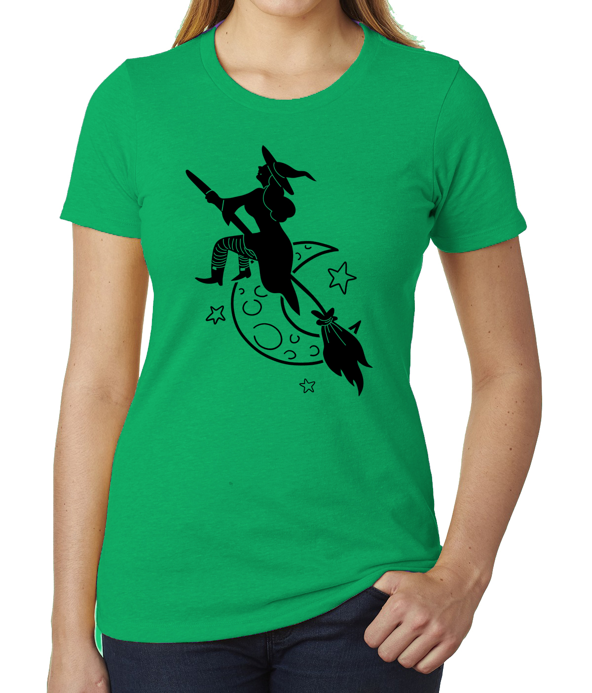 Witch Halloween Women's T-shirts, Funny Graphic Tees, Halloween Women's Top! - Picture 6 of 7