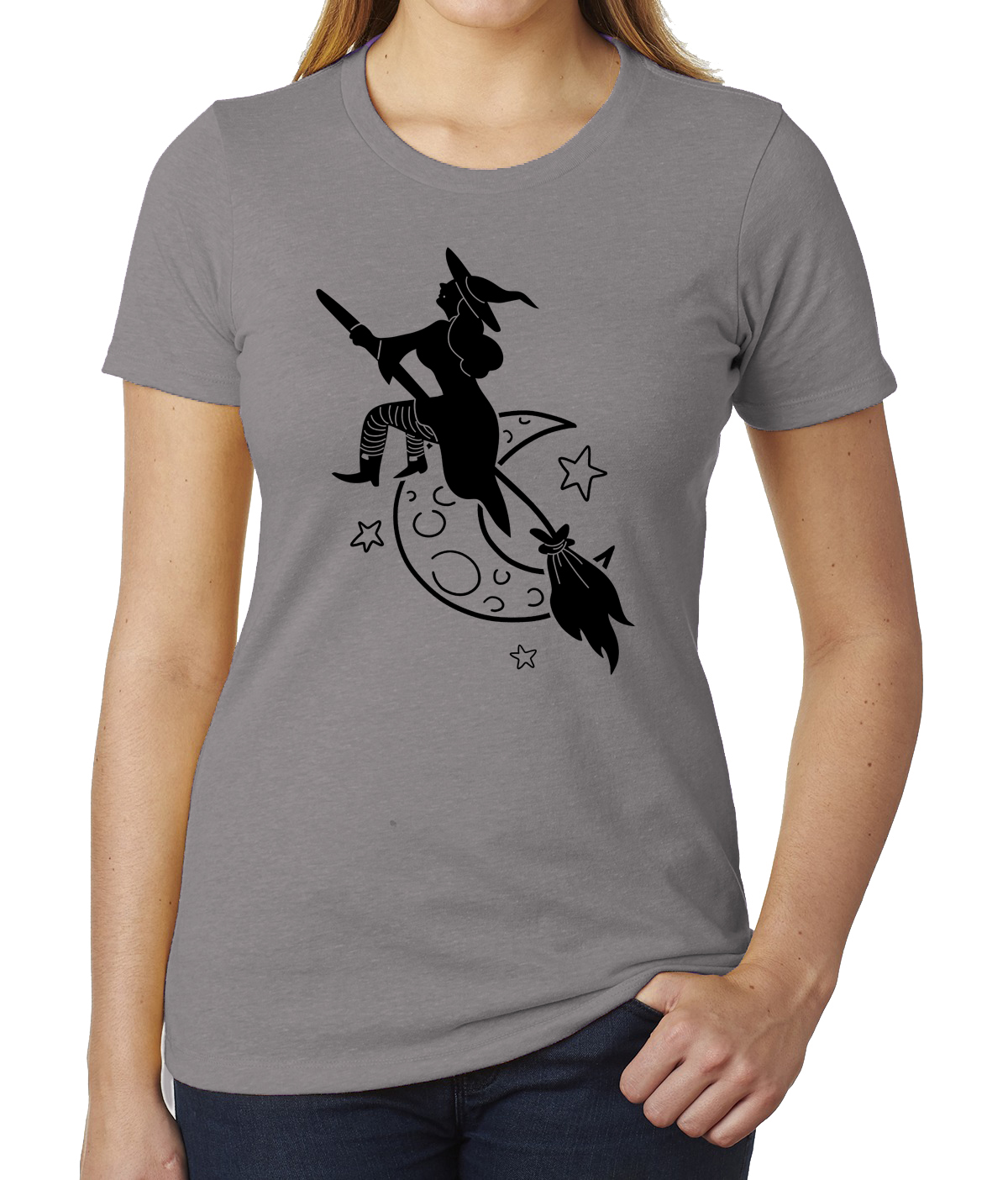 Witch Halloween Women's T-shirts, Funny Graphic Tees, Halloween Women's Top! - Picture 3 of 7