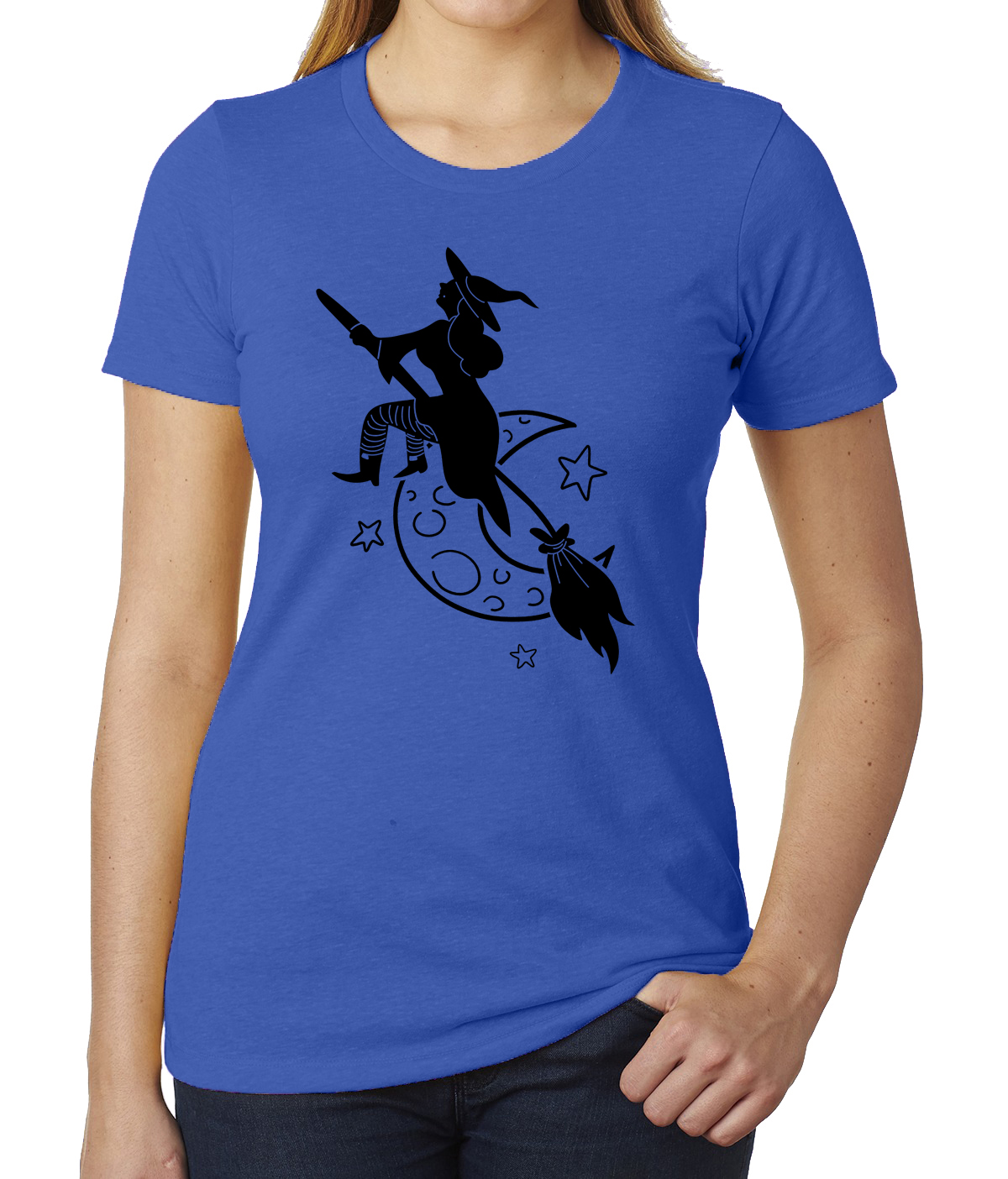 Witch Halloween Women's T-shirts, Funny Graphic Tees, Halloween Women's Top! - Picture 5 of 7
