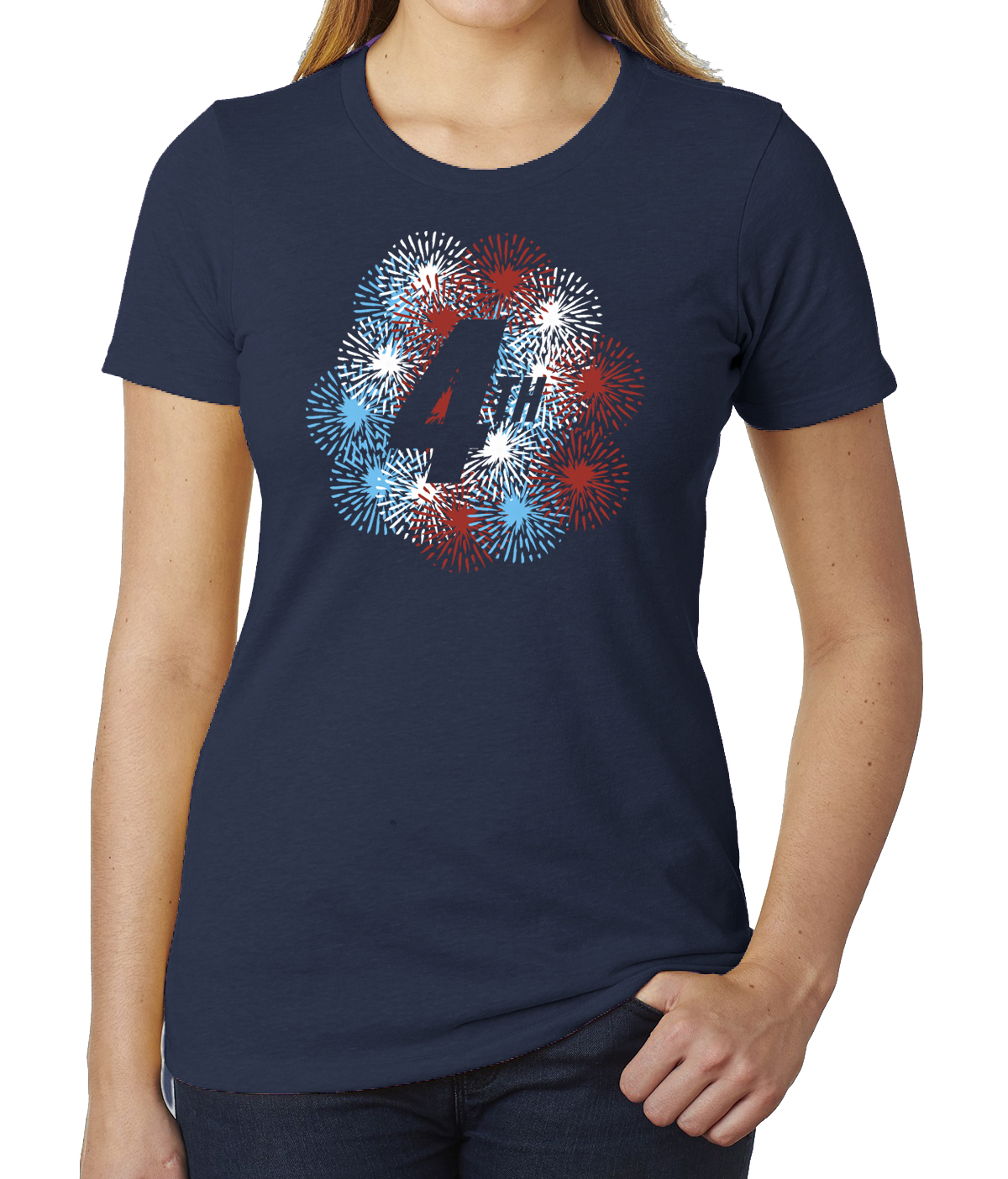 4th with Fireworks Women's 4th of July Shirts, Independence Day Shirts  eBay