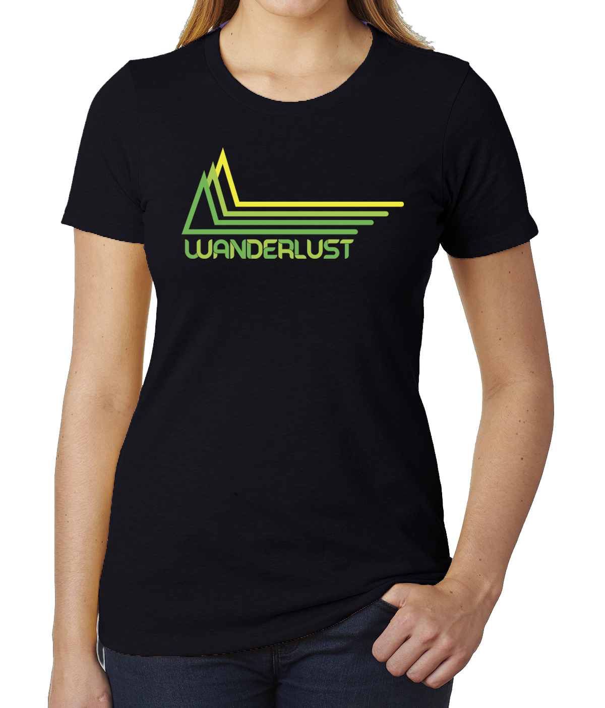 Wanderlust Women's Graphic T-shirts, Nature shirts, Women's Outdoor Shirts - Picture 3 of 5