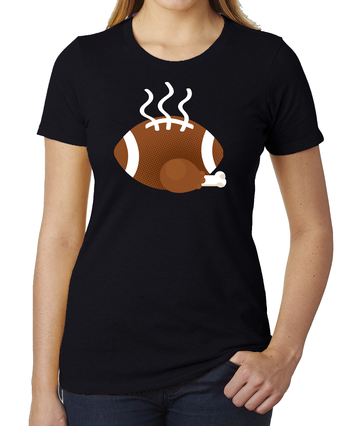 Fußball Türkei Damen Shirts, Thanksgiving Fußball T-Shirts, T-Shirts für Frauen! - Bild 5 von 8