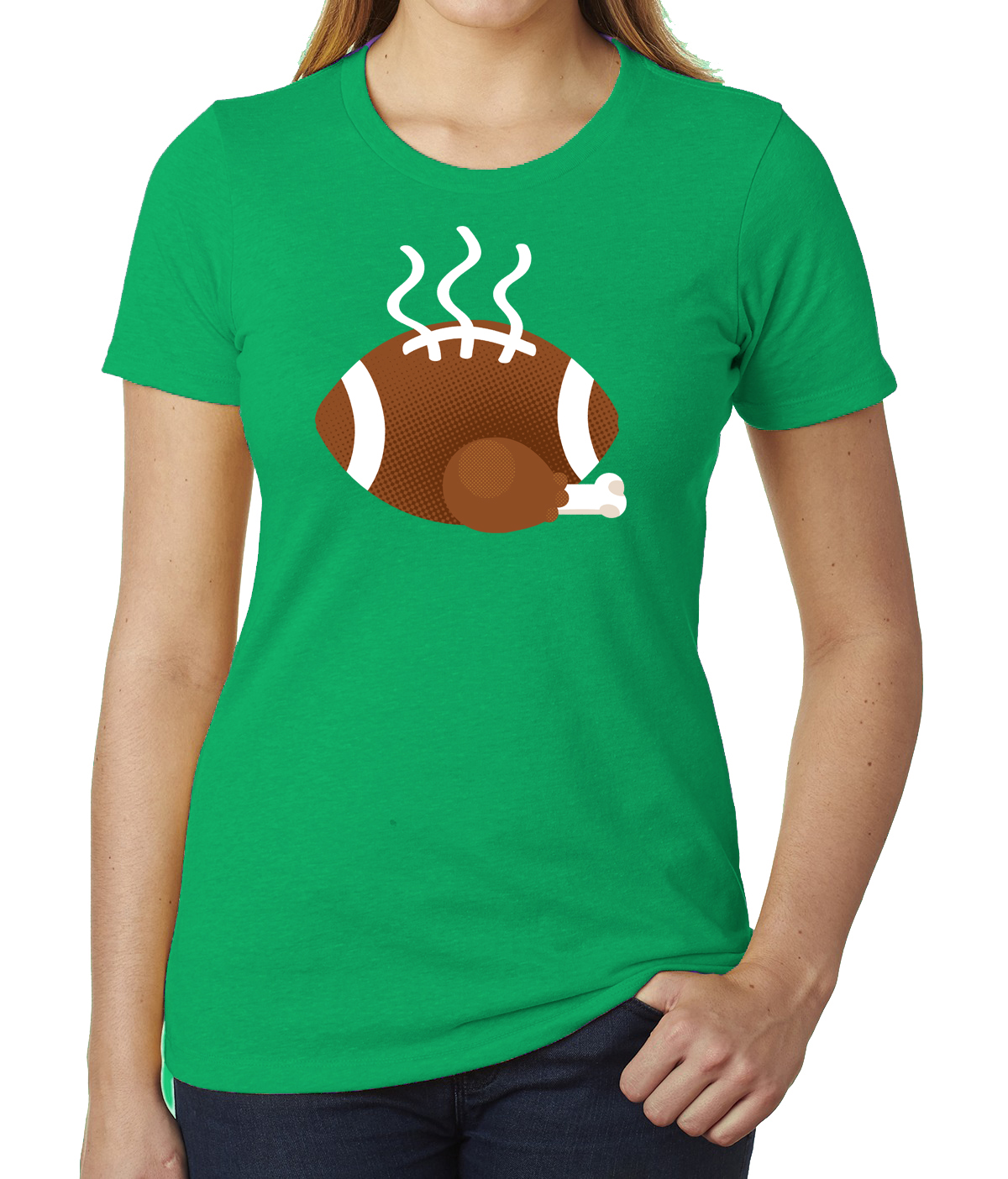 Fußball Türkei Damen Shirts, Thanksgiving Fußball T-Shirts, T-Shirts für Frauen! - Bild 8 von 8