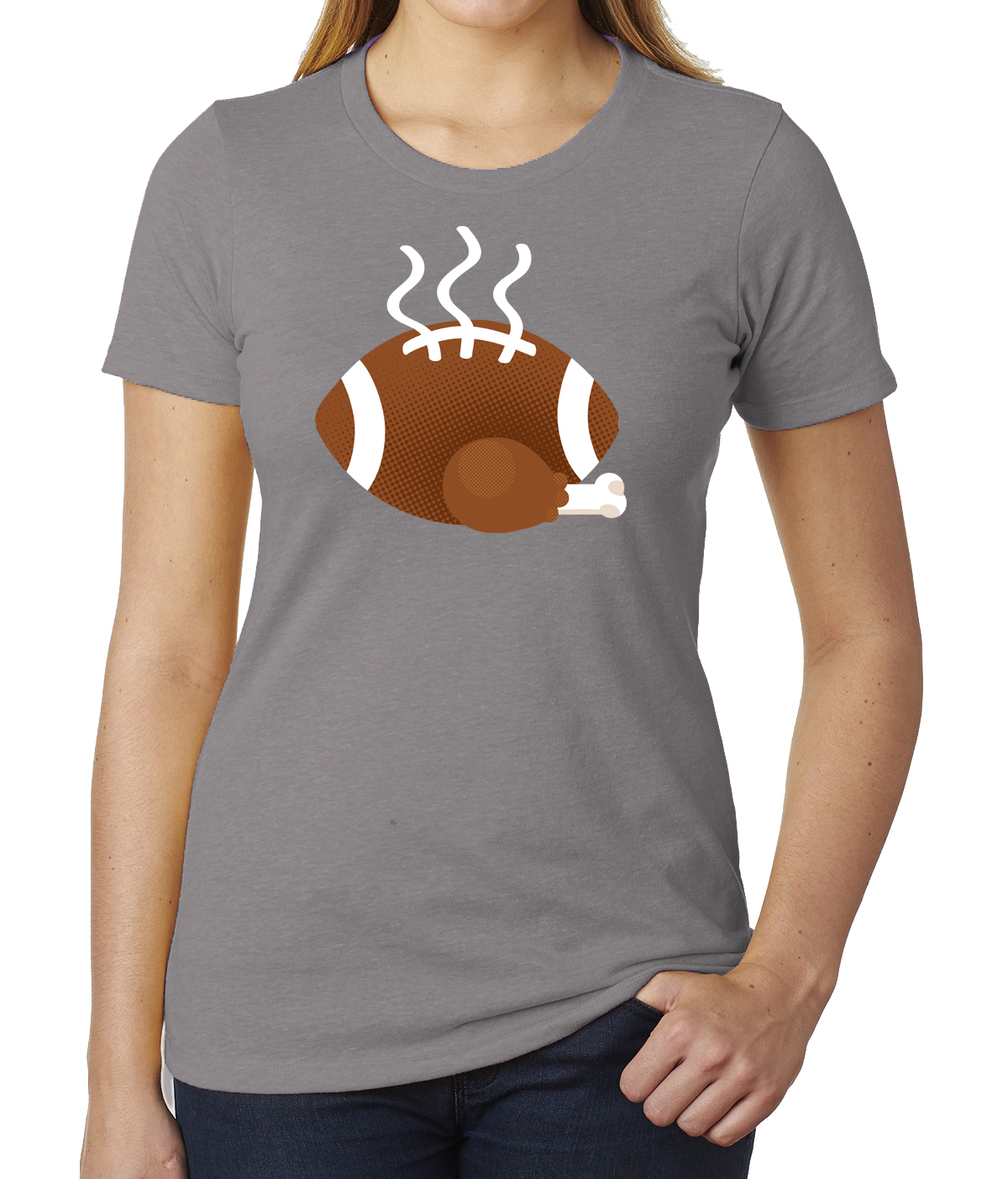 Fußball Türkei Damen Shirts, Thanksgiving Fußball T-Shirts, T-Shirts für Frauen! - Bild 3 von 8