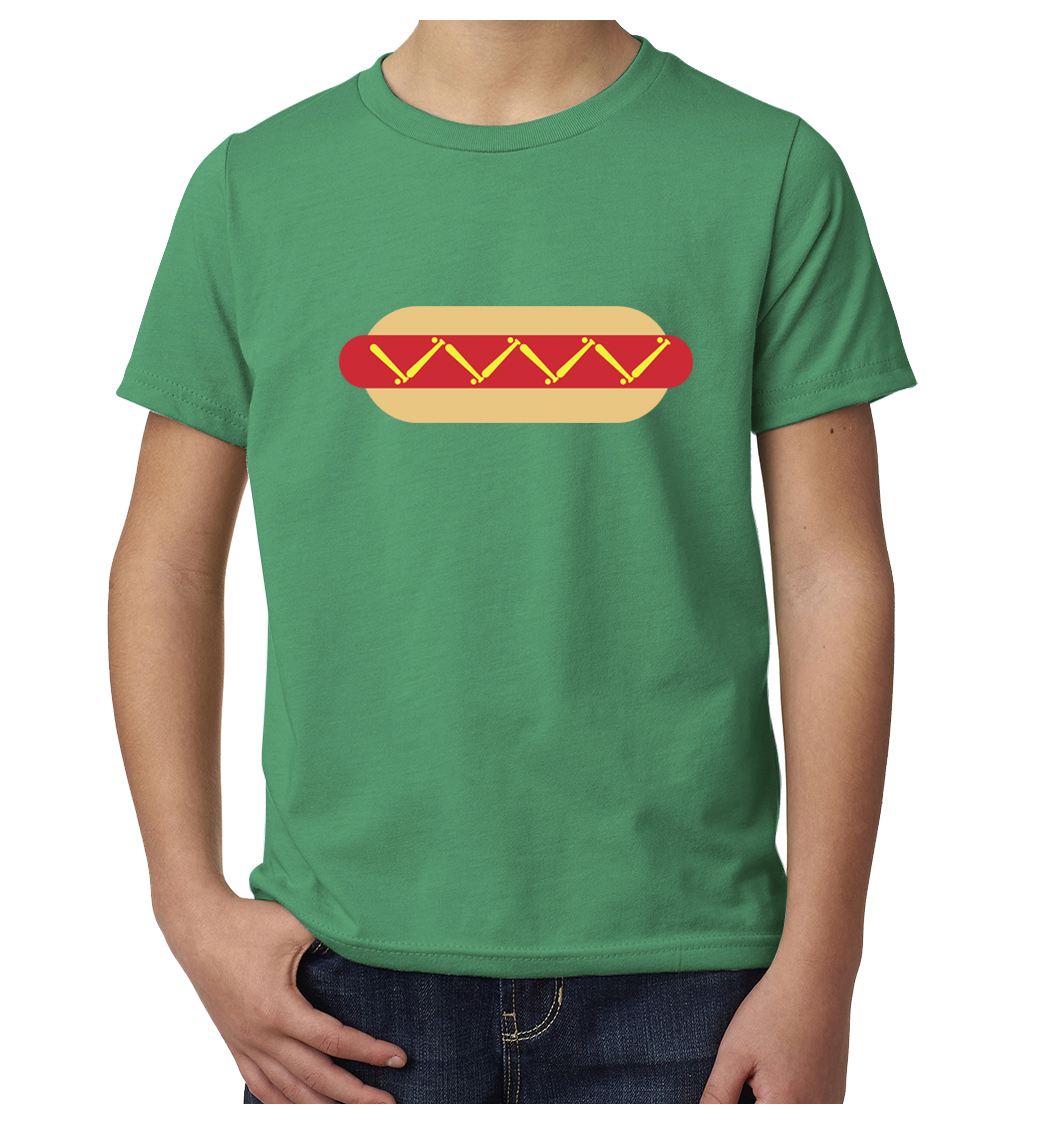 Baseball Hot Dog T-shirts,Youth Graphic Shirts, Cool Baseball shirts - Picture 7 of 7