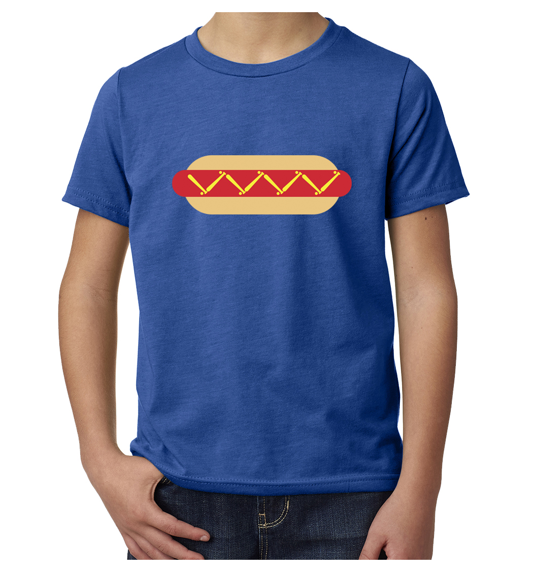 Baseball Hot Dog T-shirts,Youth Graphic Shirts, Cool Baseball shirts - Picture 5 of 7