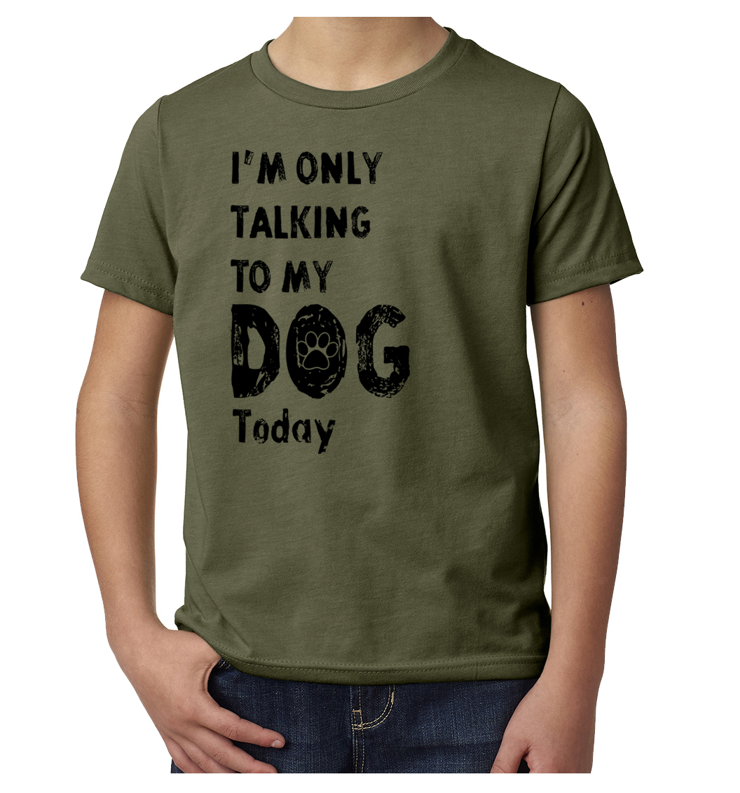 I'm only talking to my Dog today, Funny Dog shirts, Dog shirts for Kids - Picture 4 of 7