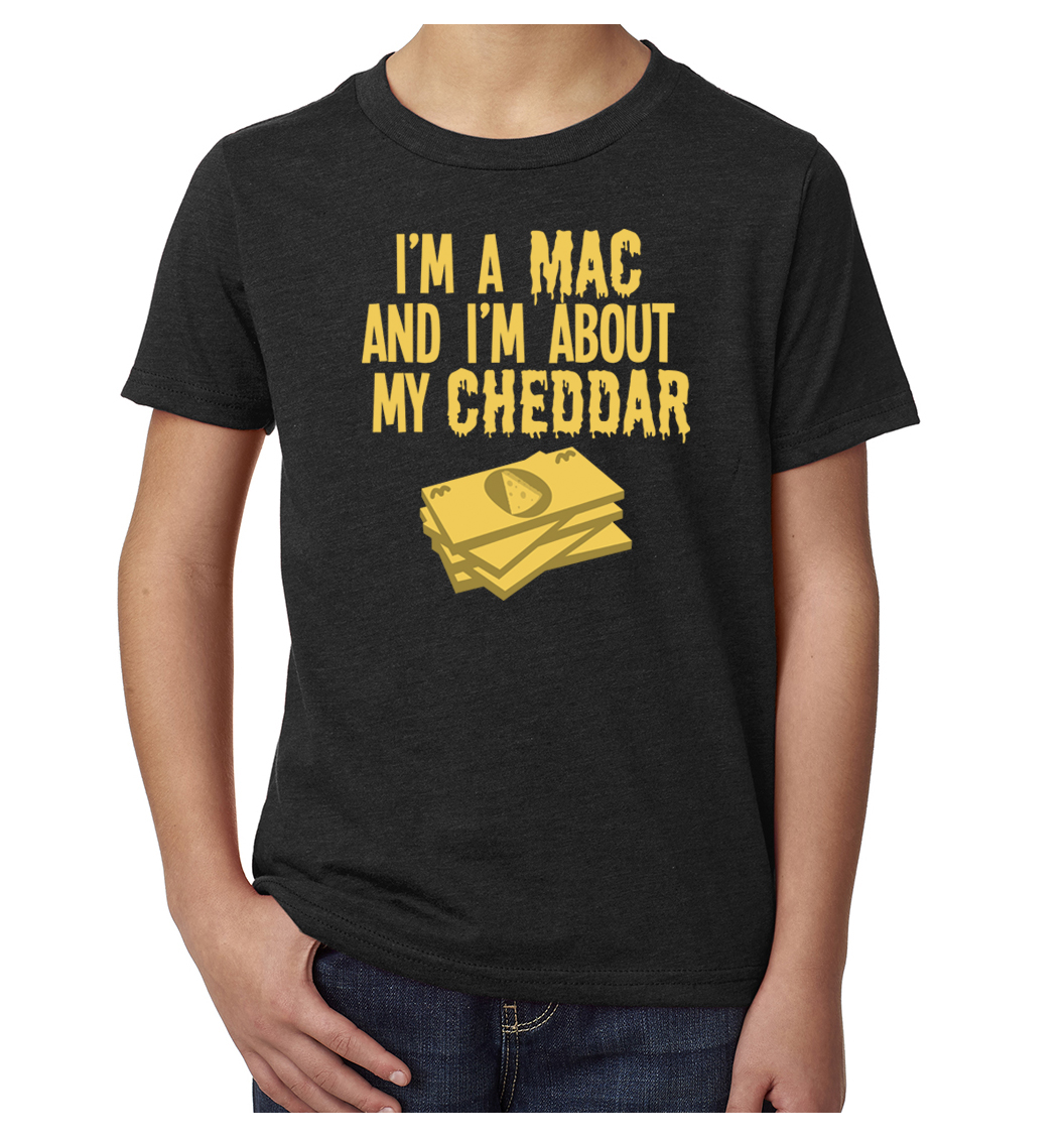 I'm a Mac about that Cheddar Youth T-shirts, Funny Graphic T-shirts - Picture 5 of 5