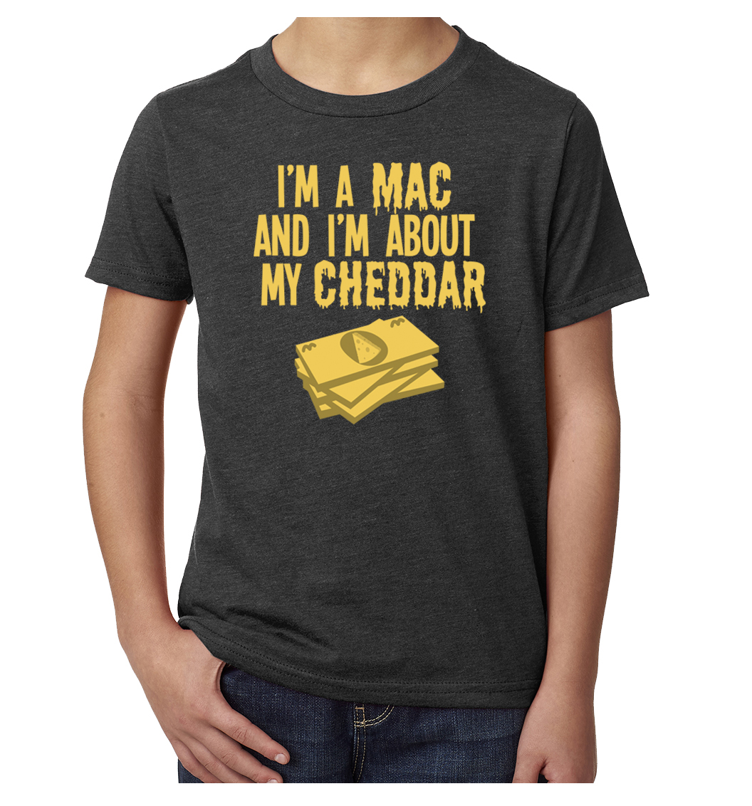 I'm a Mac about that Cheddar Youth T-shirts, Funny Graphic T-shirts - Picture 4 of 5
