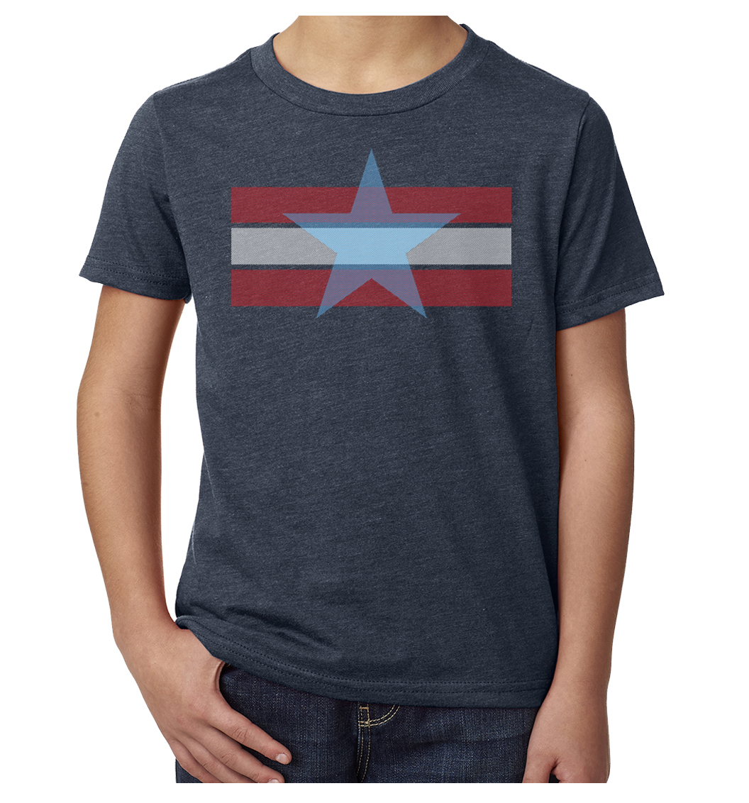 Kids Stars and stripes 4th of July T-shirts, Youth Graphic T-shirts - Picture 6 of 6