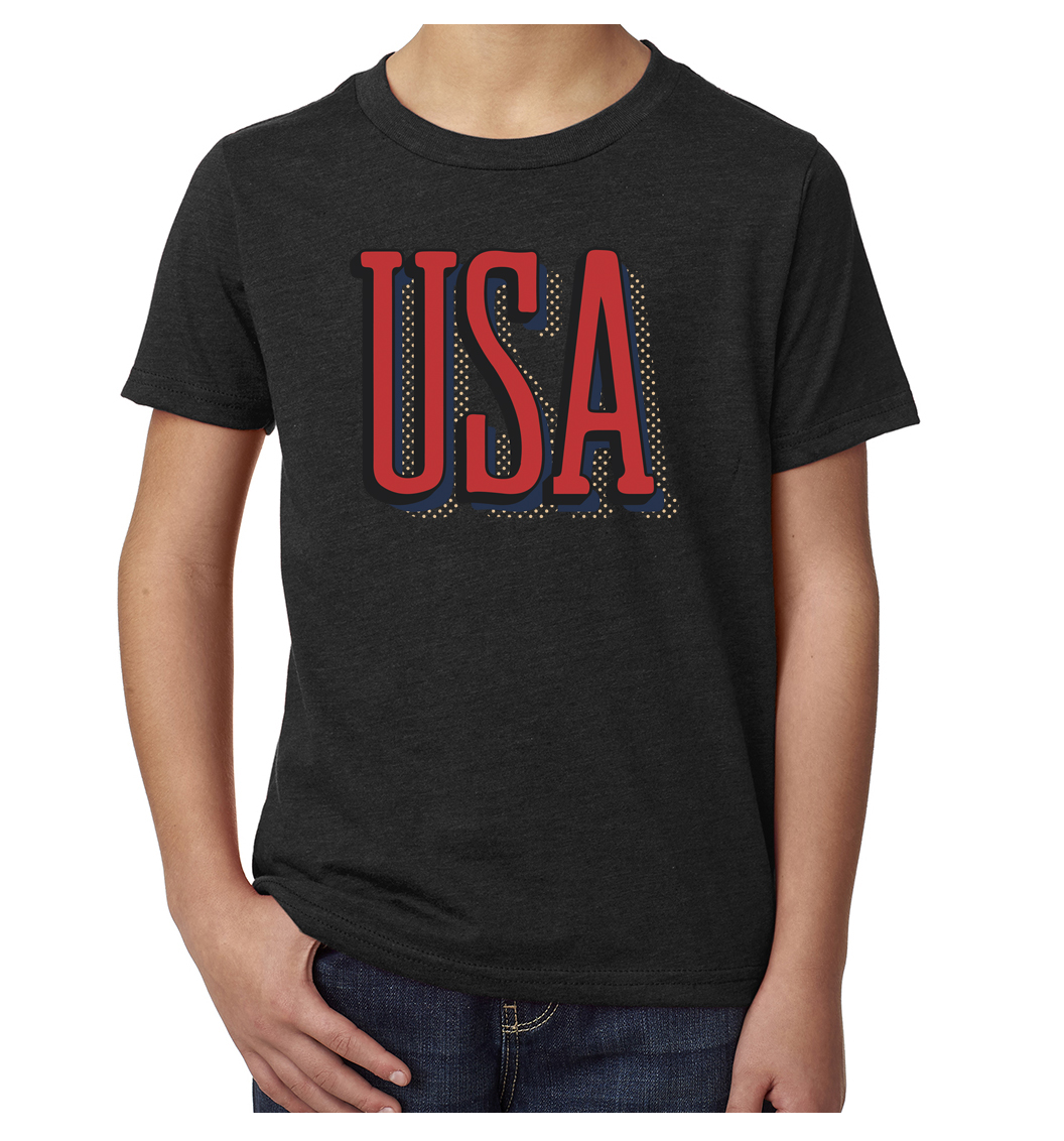 Youth USA Patriot T-shirts, 4th of July Shirts, Kids Graphic Tees - Picture 5 of 8