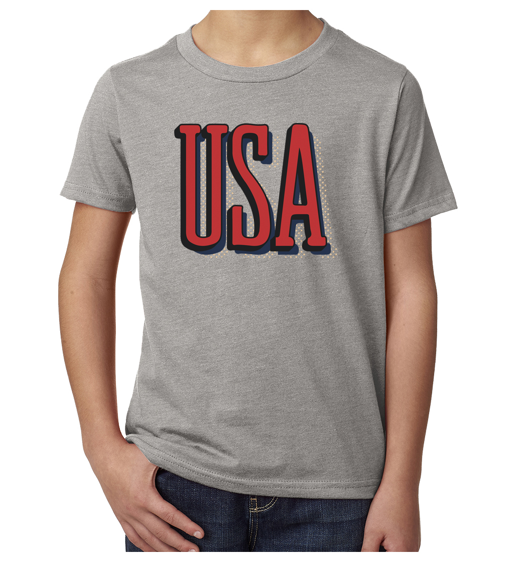 Youth USA Patriot T-shirts, 4th of July Shirts, Kids Graphic Tees - Picture 3 of 8