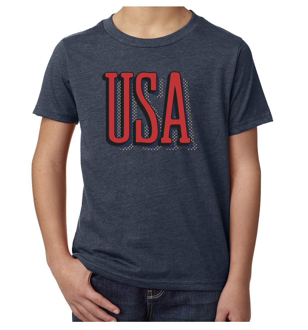 Youth USA Patriot T-shirts, 4th of July Shirts, Kids Graphic Tees - Picture 7 of 8