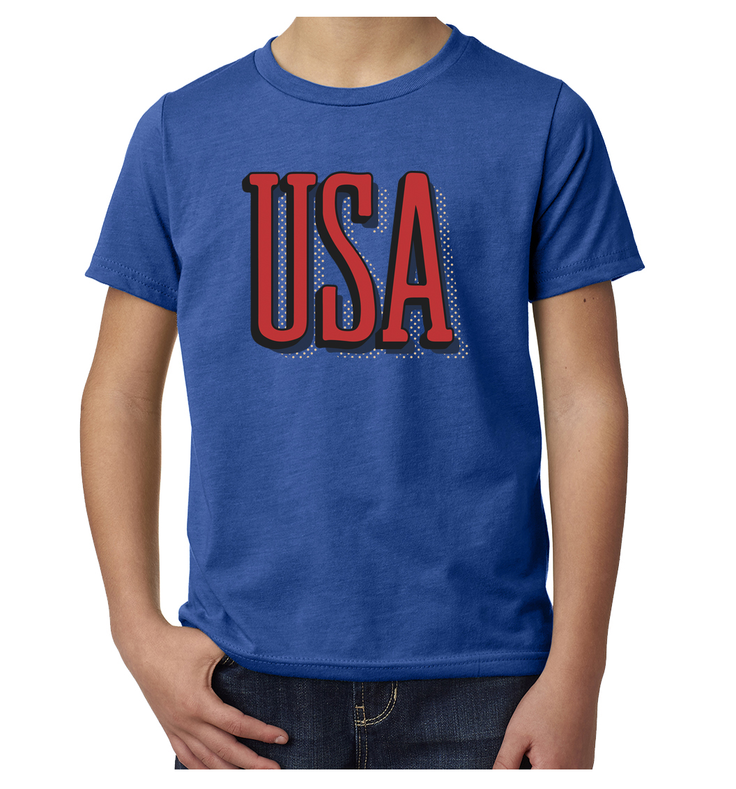 Youth USA Patriot T-shirts, 4th of July Shirts, Kids Graphic Tees - Picture 8 of 8