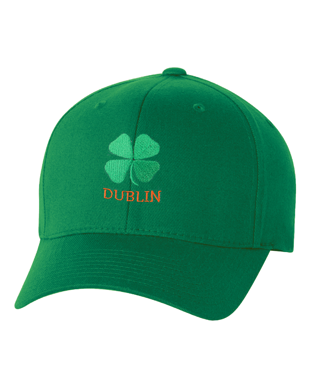 Sombrero ajustado para el día de San Patricio, trébol ajuste flexible sombrero de béisbol - trébol y Dublín - Imagen 5 de 7